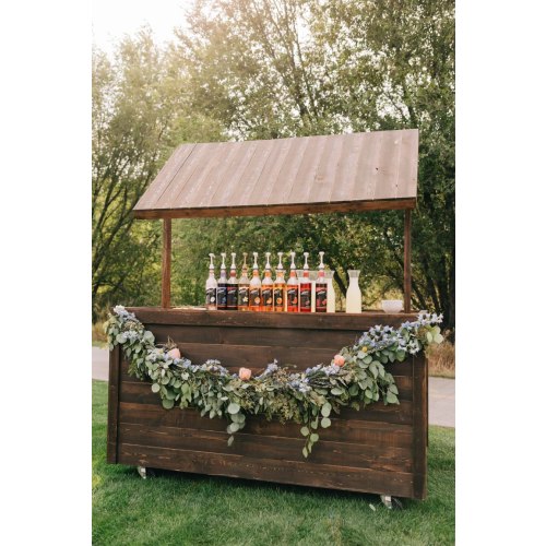 Dark Wood Drink Bar