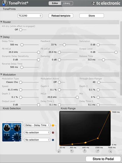 TC Electronic Tone Print Editor