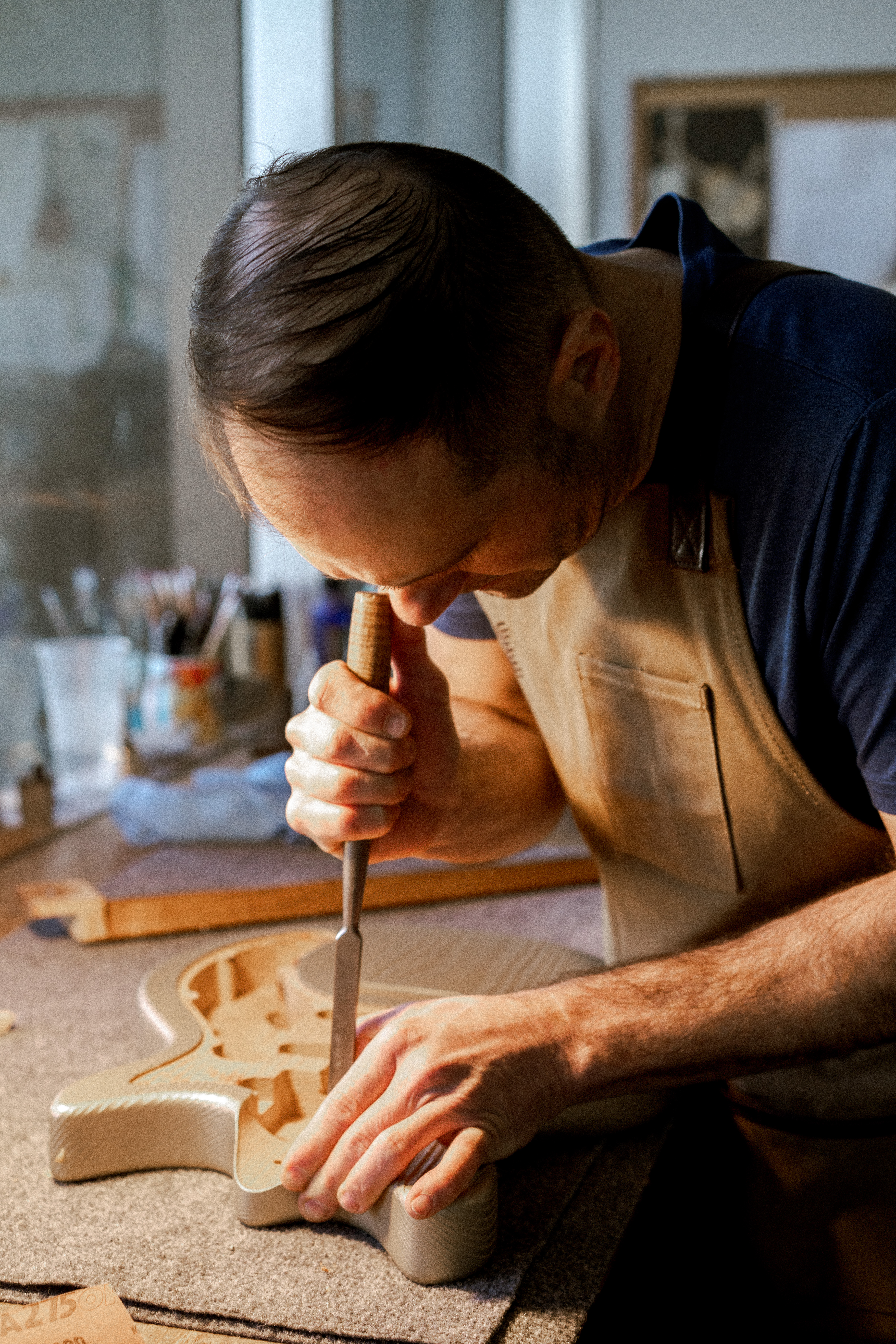 Otto D’Ambrosio in the workshop
