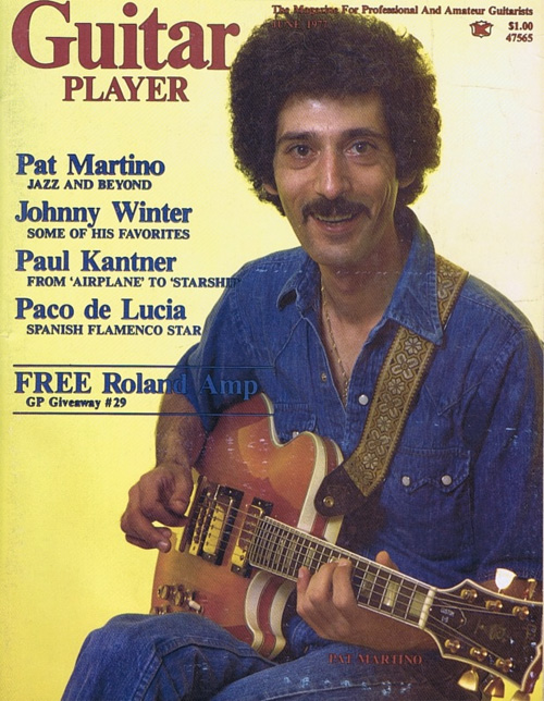 Martino and the Gibson L-5S on Guitar Player Magazine June 1977