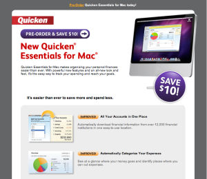 Quicken Essentials Advertisement