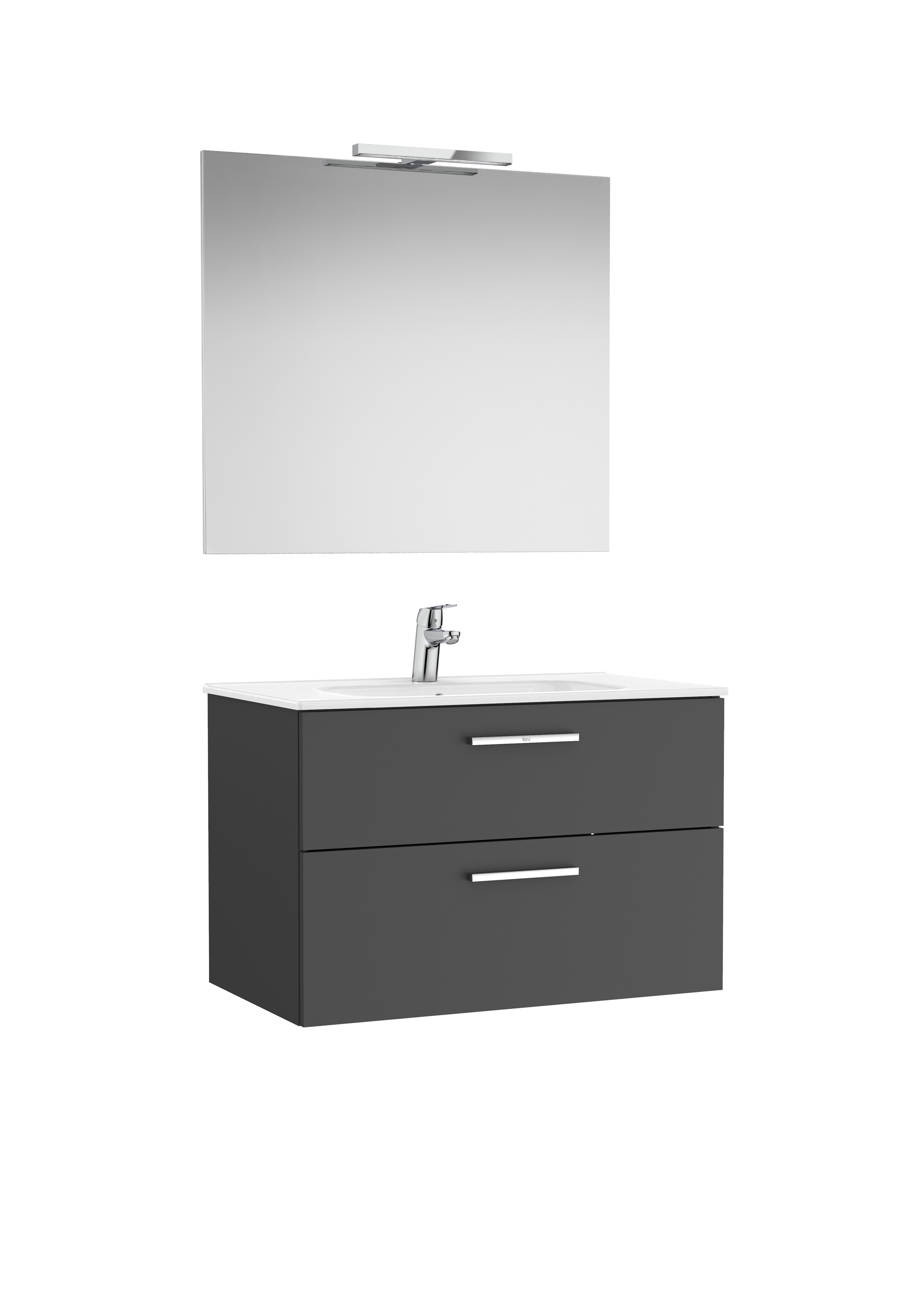 Victoria pack 2 tiroirs 800mm gris anthracite