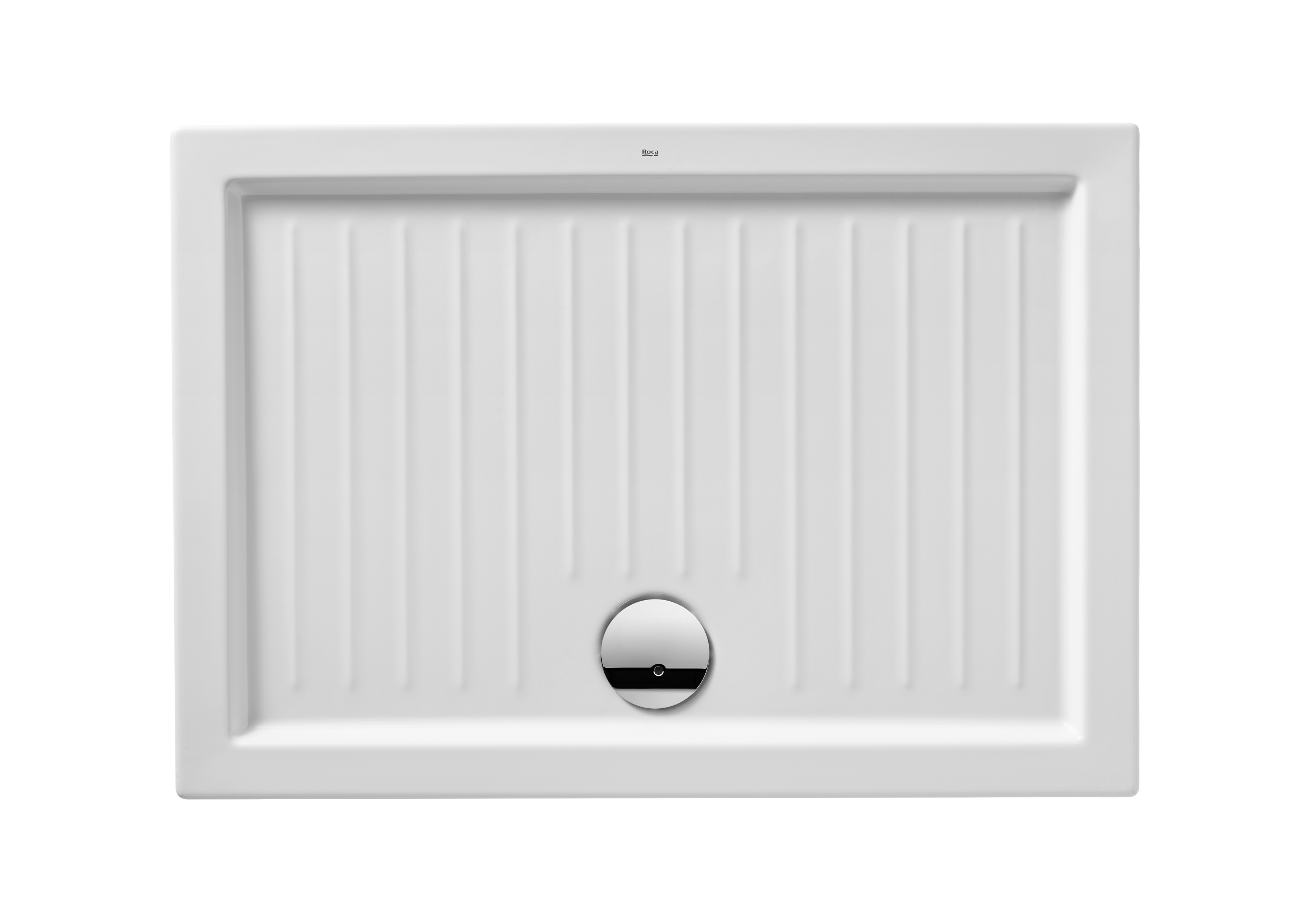 Roma receveur d'angle extra-plat en céramique 1000x800x55 ø90