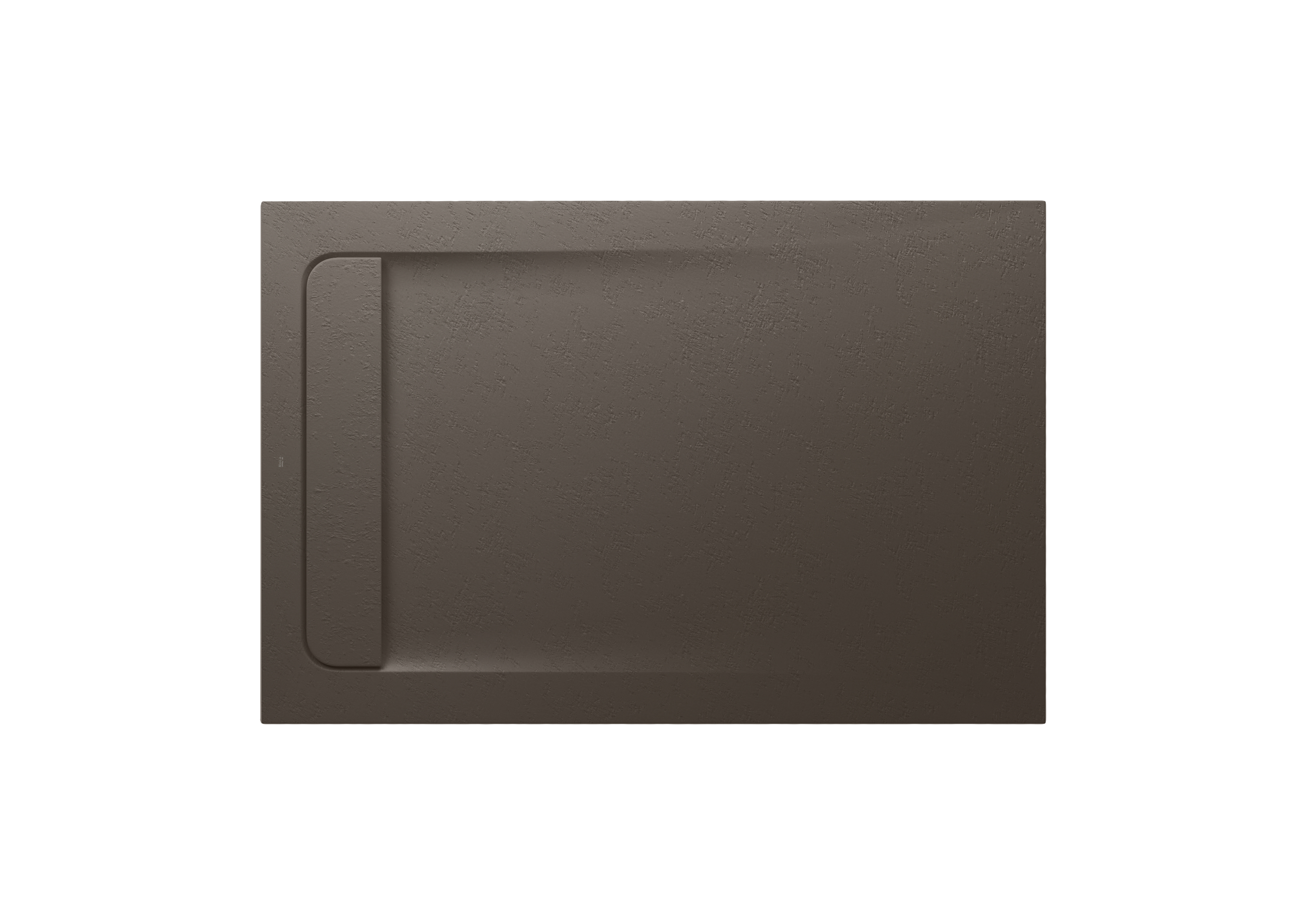 Aquos receveur en stonex avec vidage haut débit 1200x800 café