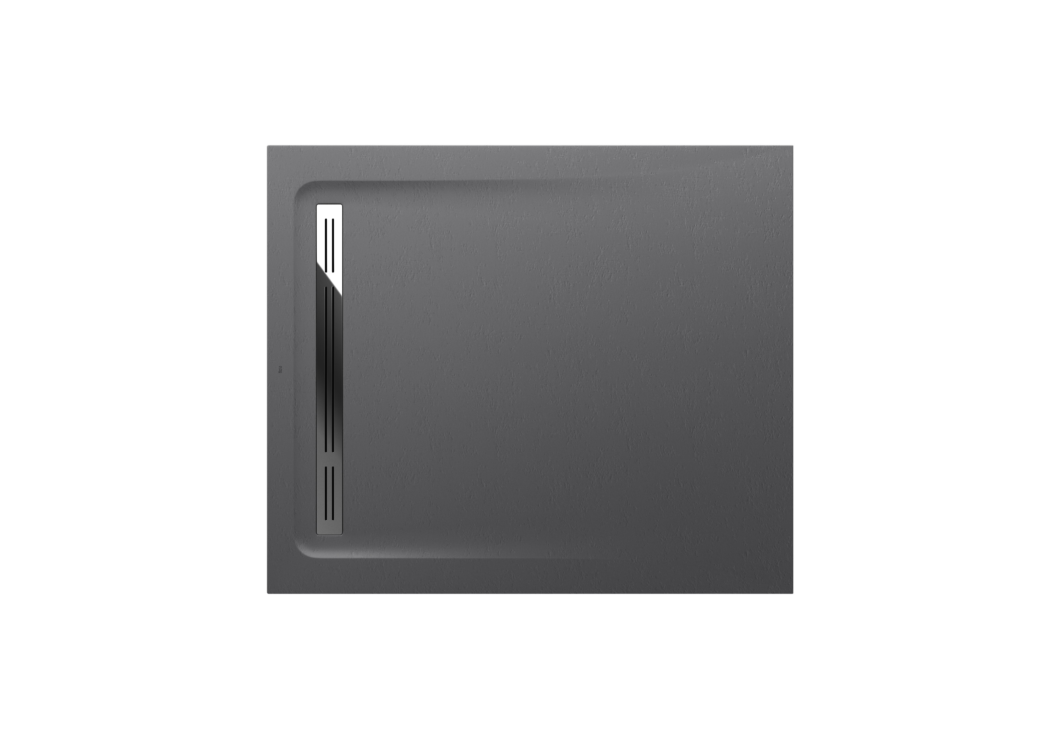 Aquos receveur en stonex avec vidage haut débit 1000x800 gris ardoise