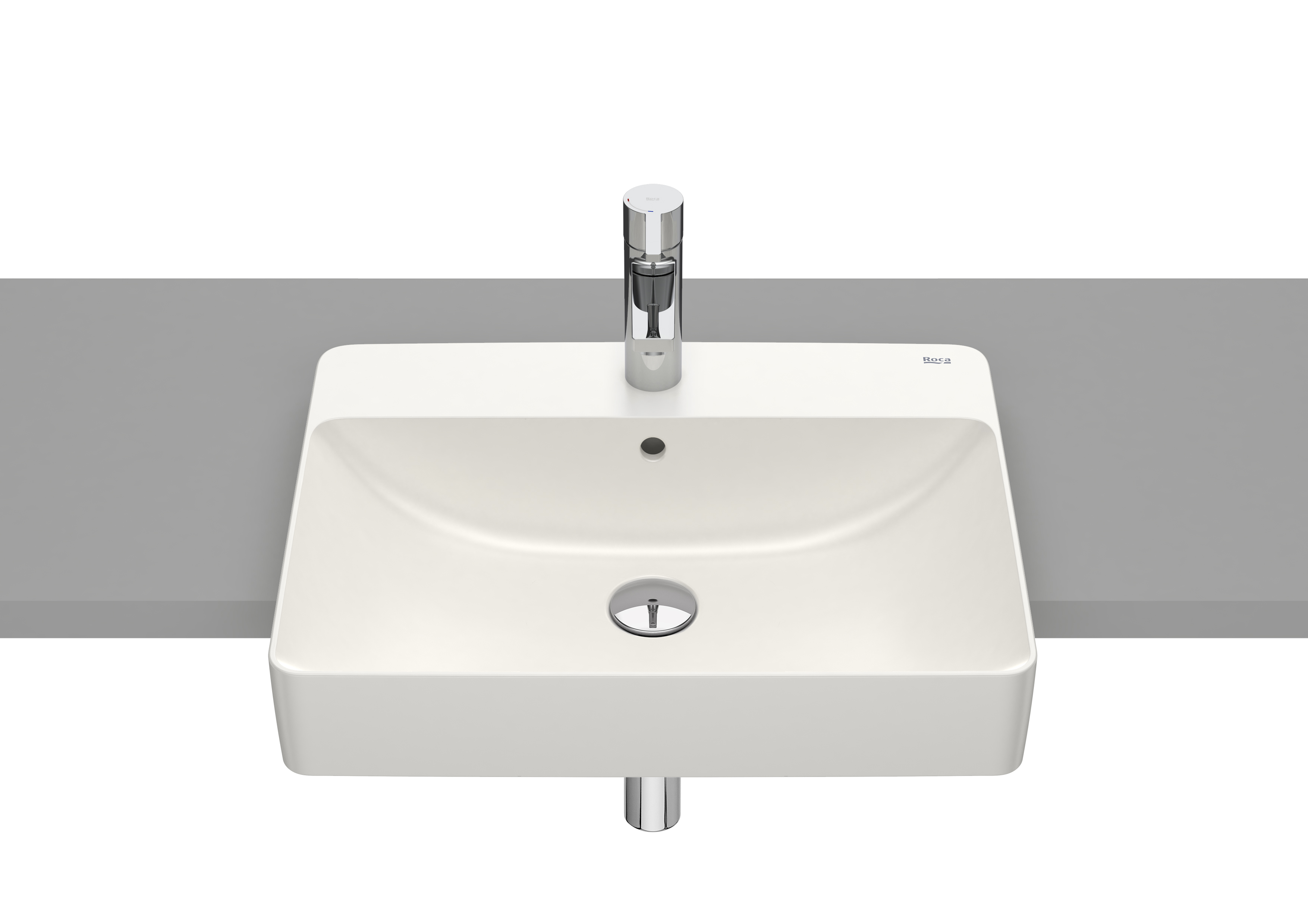 Inspira lavabo semi-encastrée en fineceramic 550x420 beige