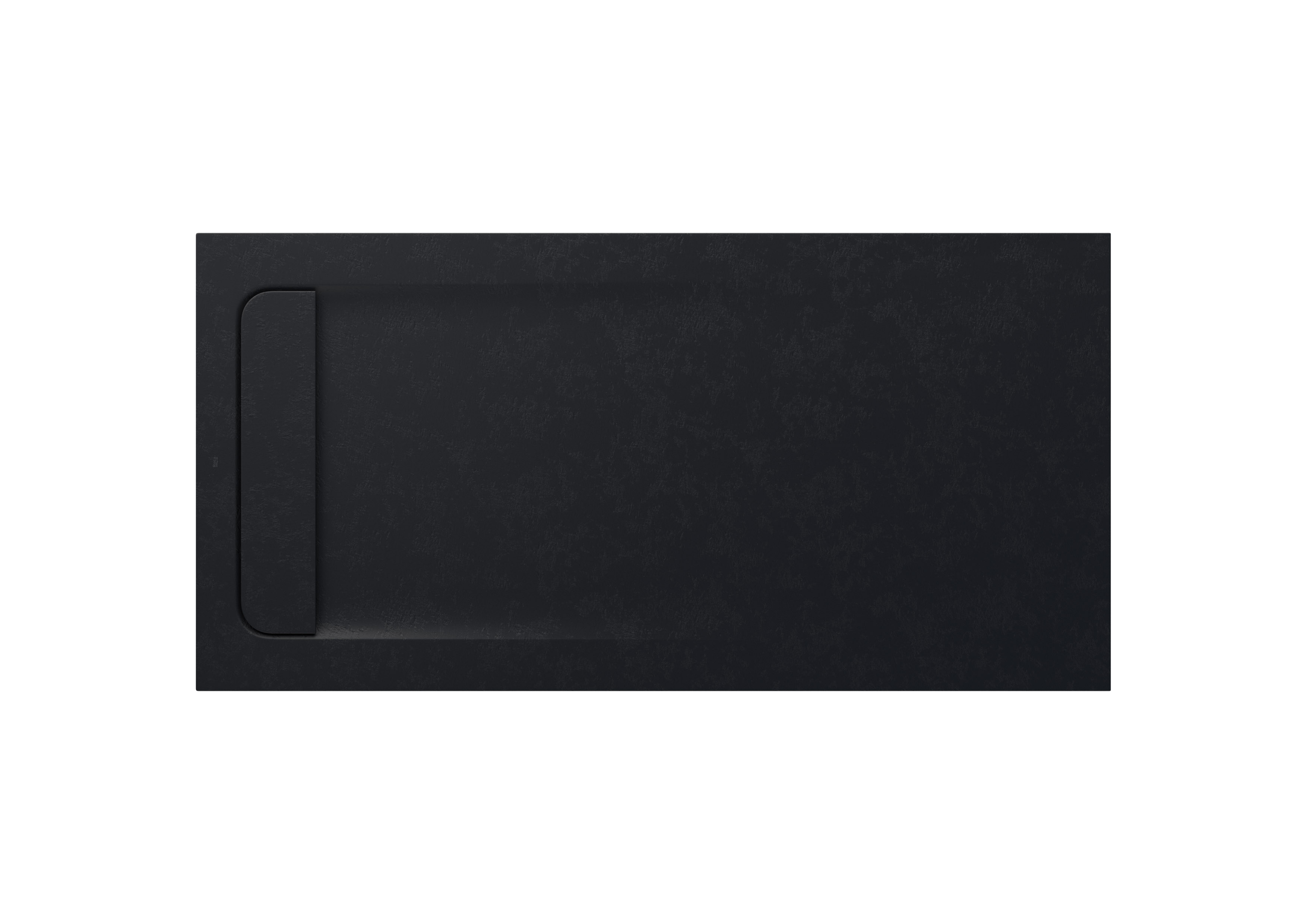 Aquos receveur en stonex avec vidage haut débit 1400x700 noir