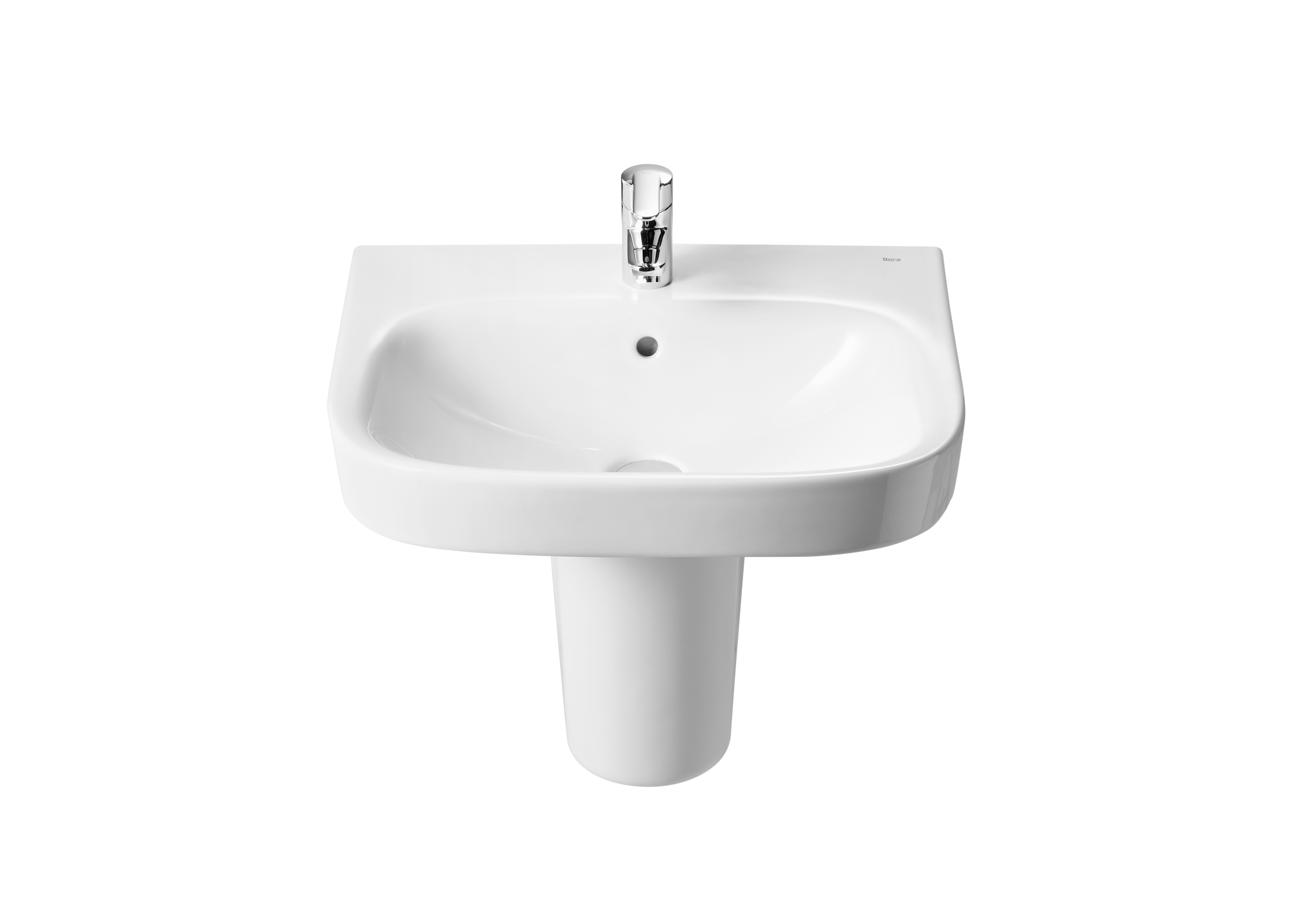Debba lavabo suspendu avec jeu de fixations 550x440 blanc