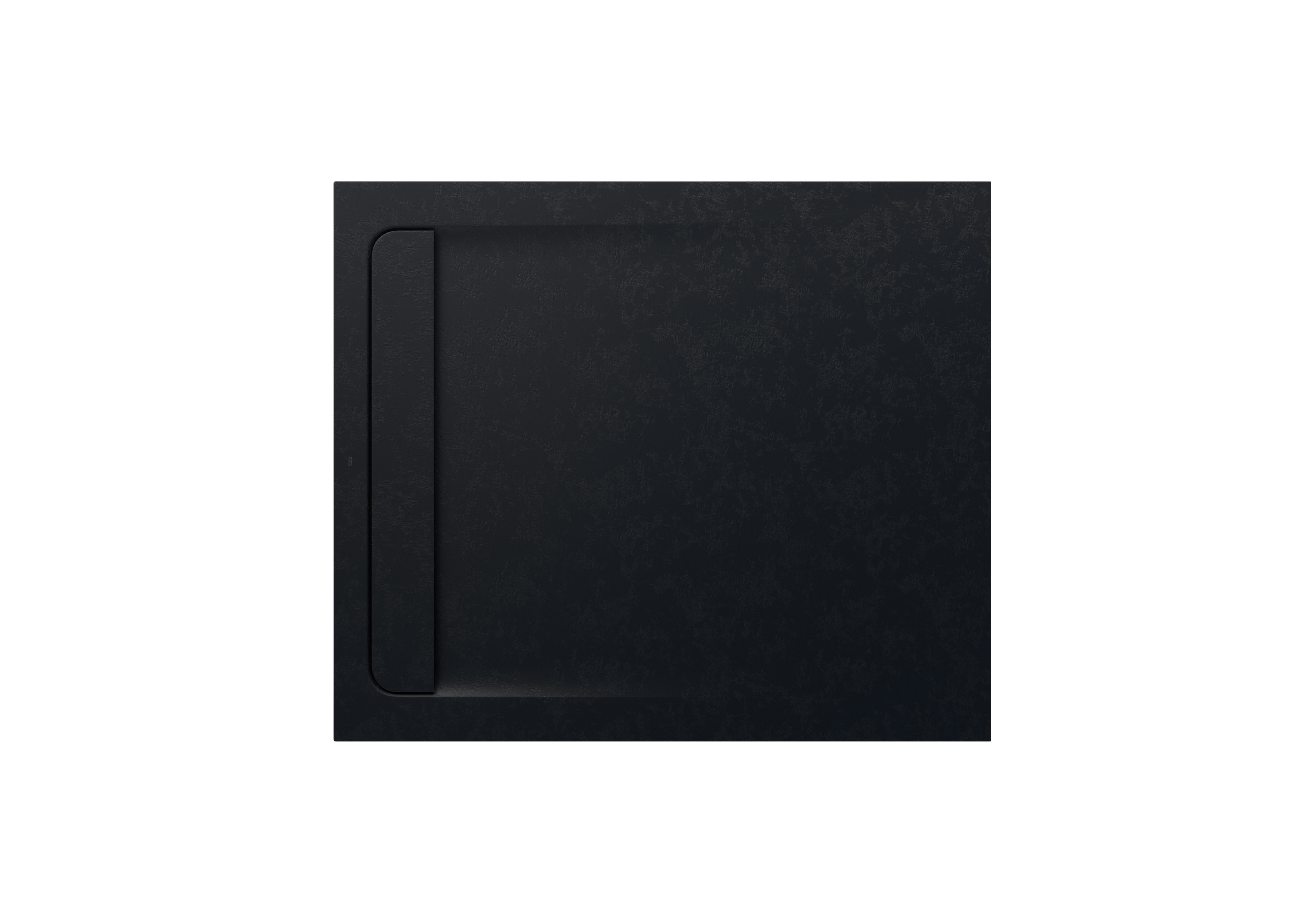 Aquos receveur en stonex avec vidage haut débit 1000x800 noir