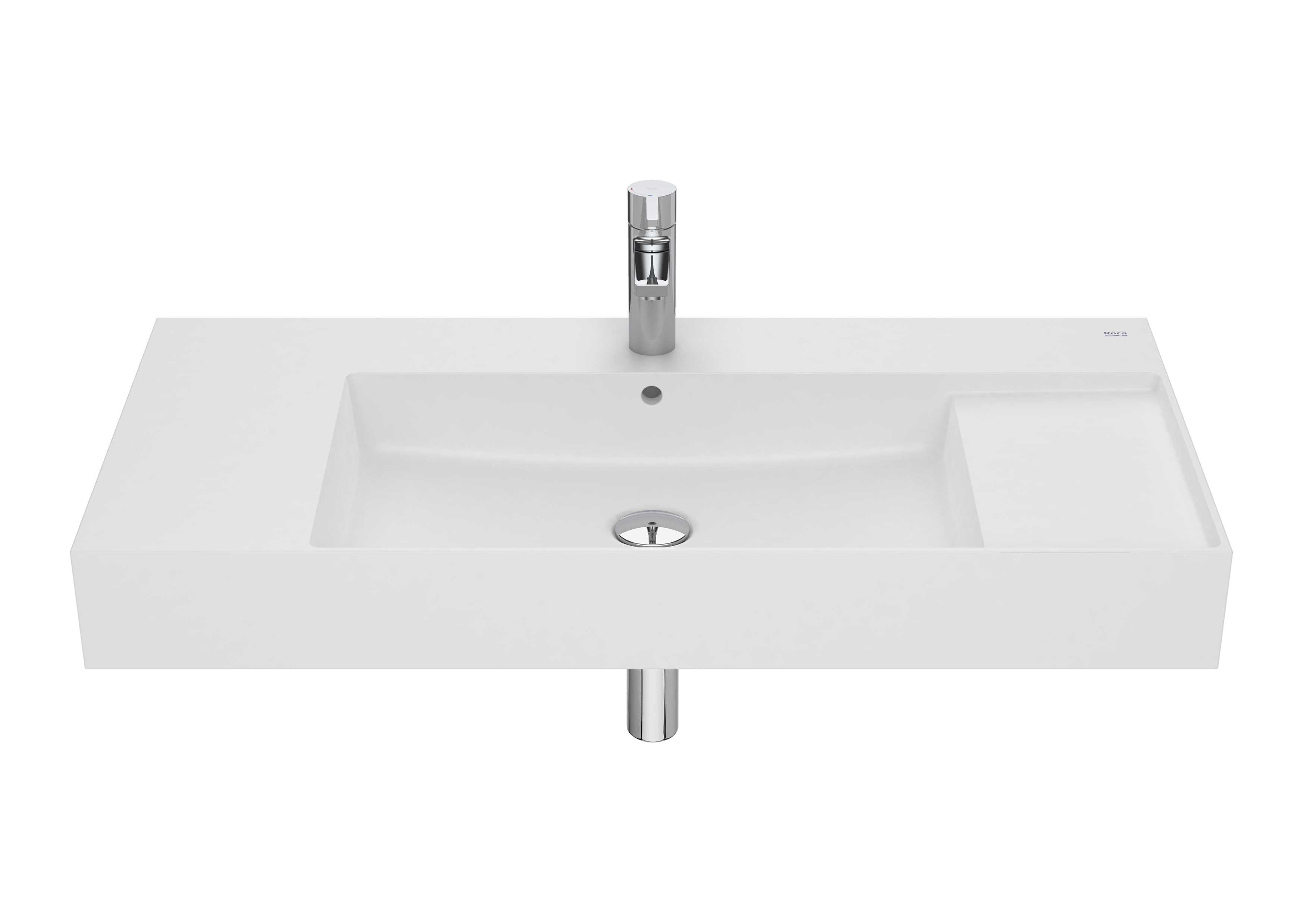 Inspira square lavabo unik 1000x490 blanc mat