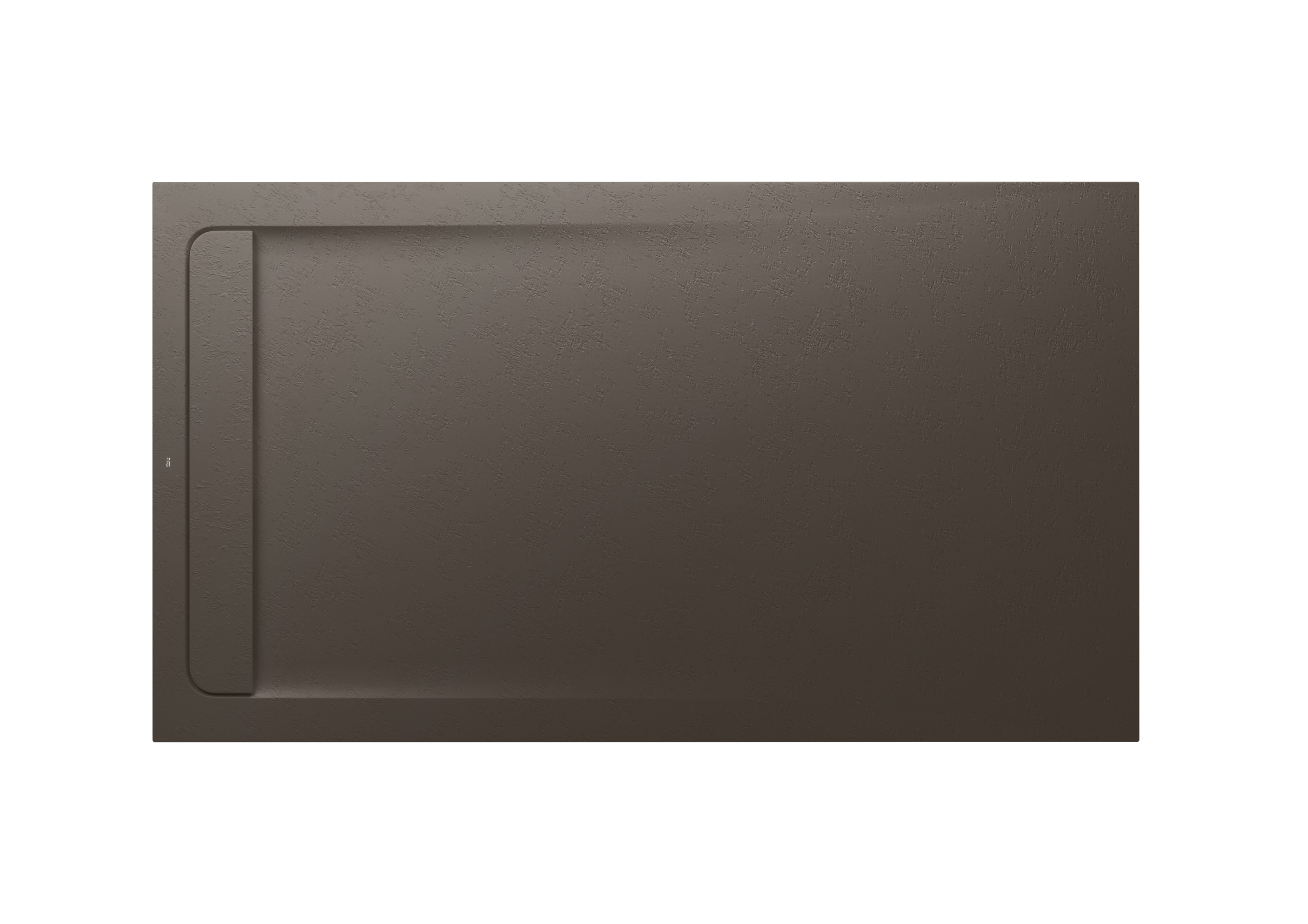 Aquos receveur en stonex avec vidage haut débit 1600x1000 café