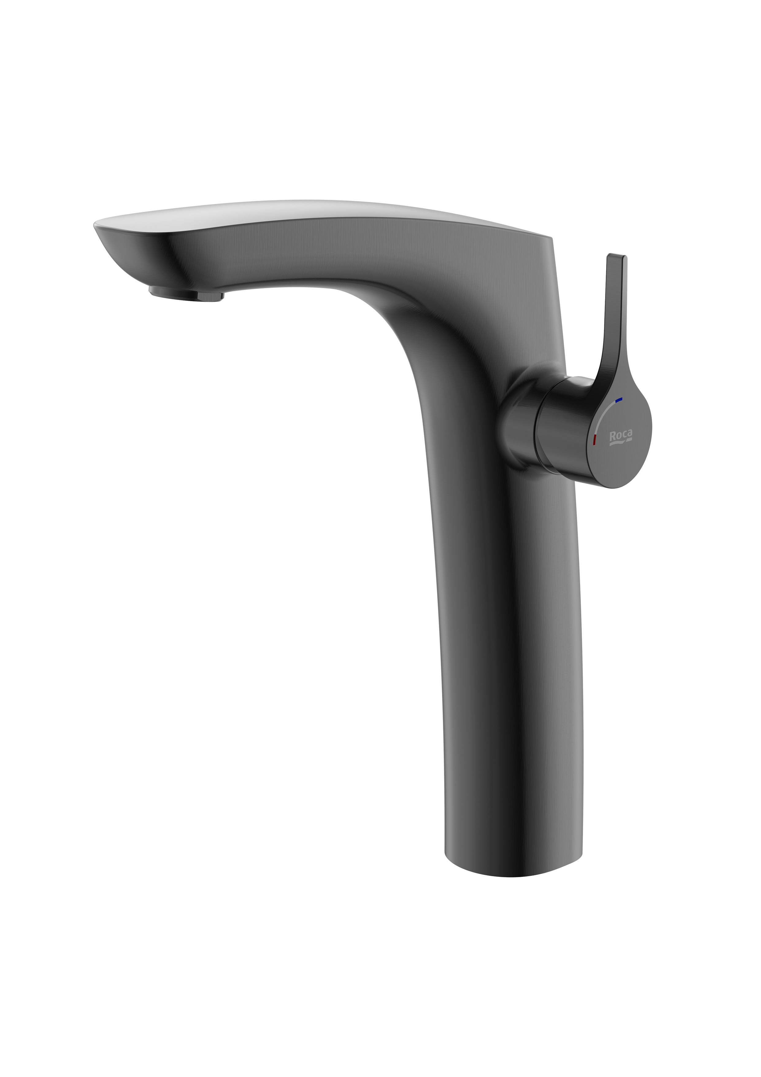 Insignia mitigeur bec haut titanium black brosse