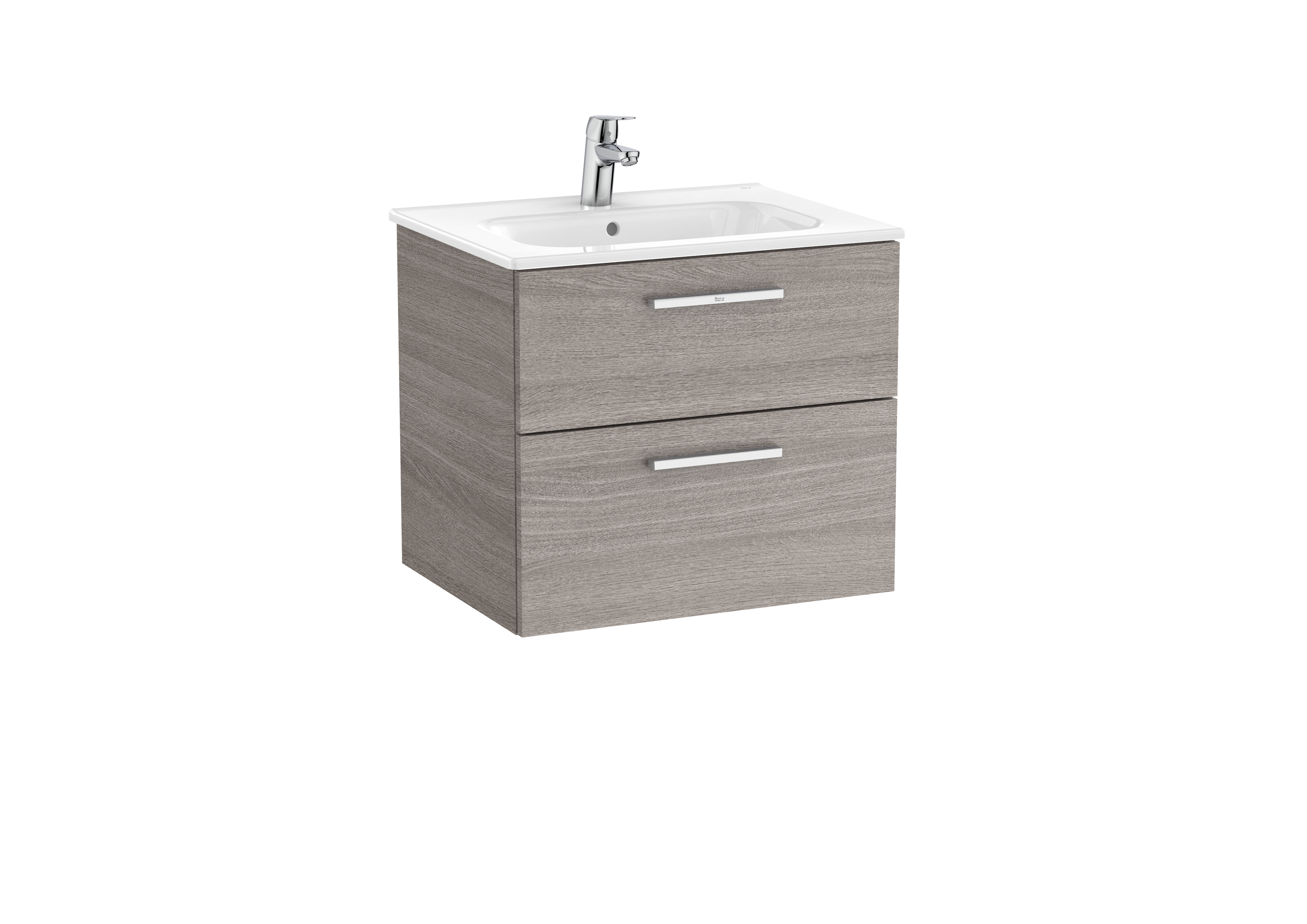 Victoria unik meuble 2 tiroirs + lavabo 600mm city oak
