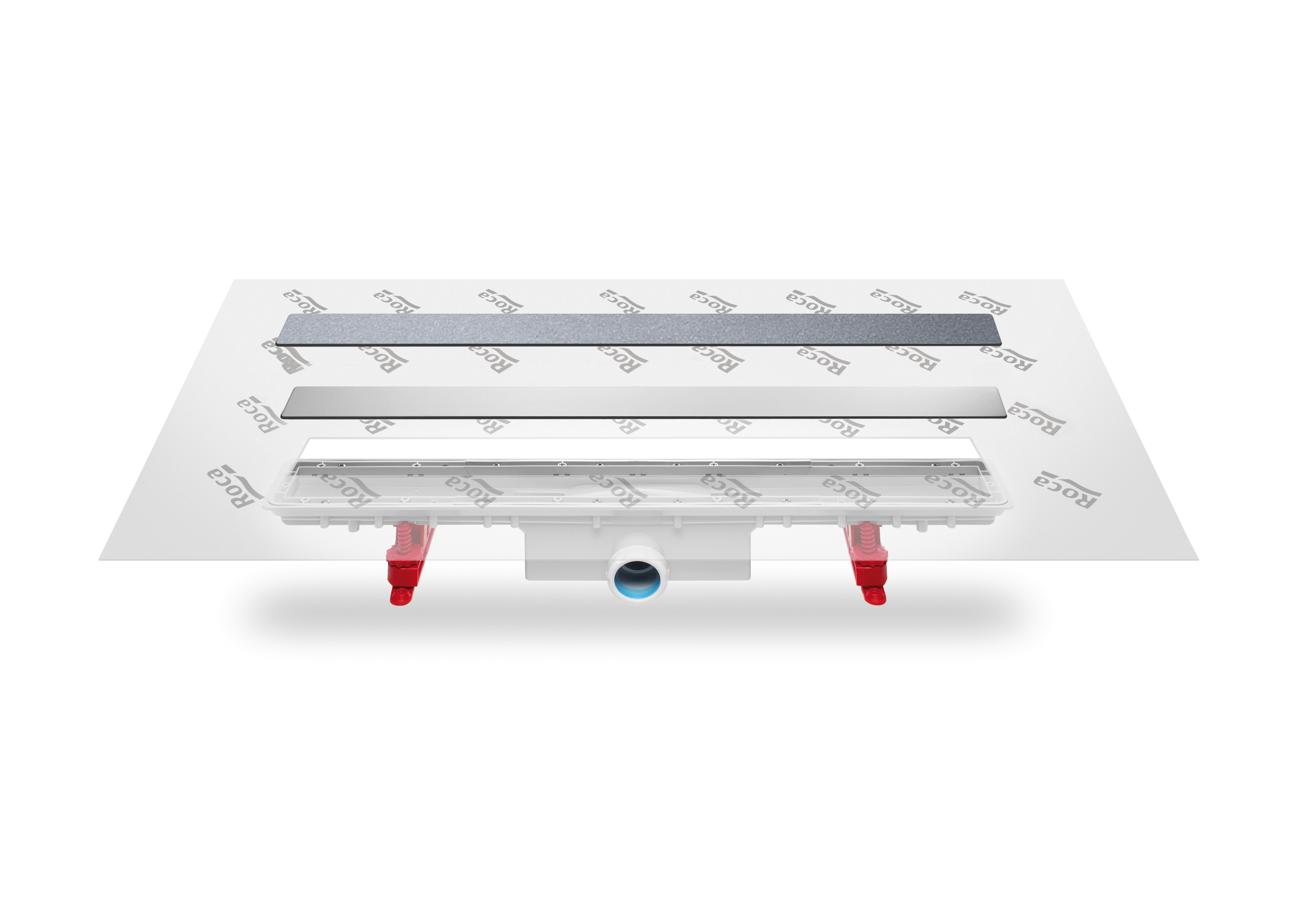 In-drain x3 650 à carreler caniveau+ tissu geotextile