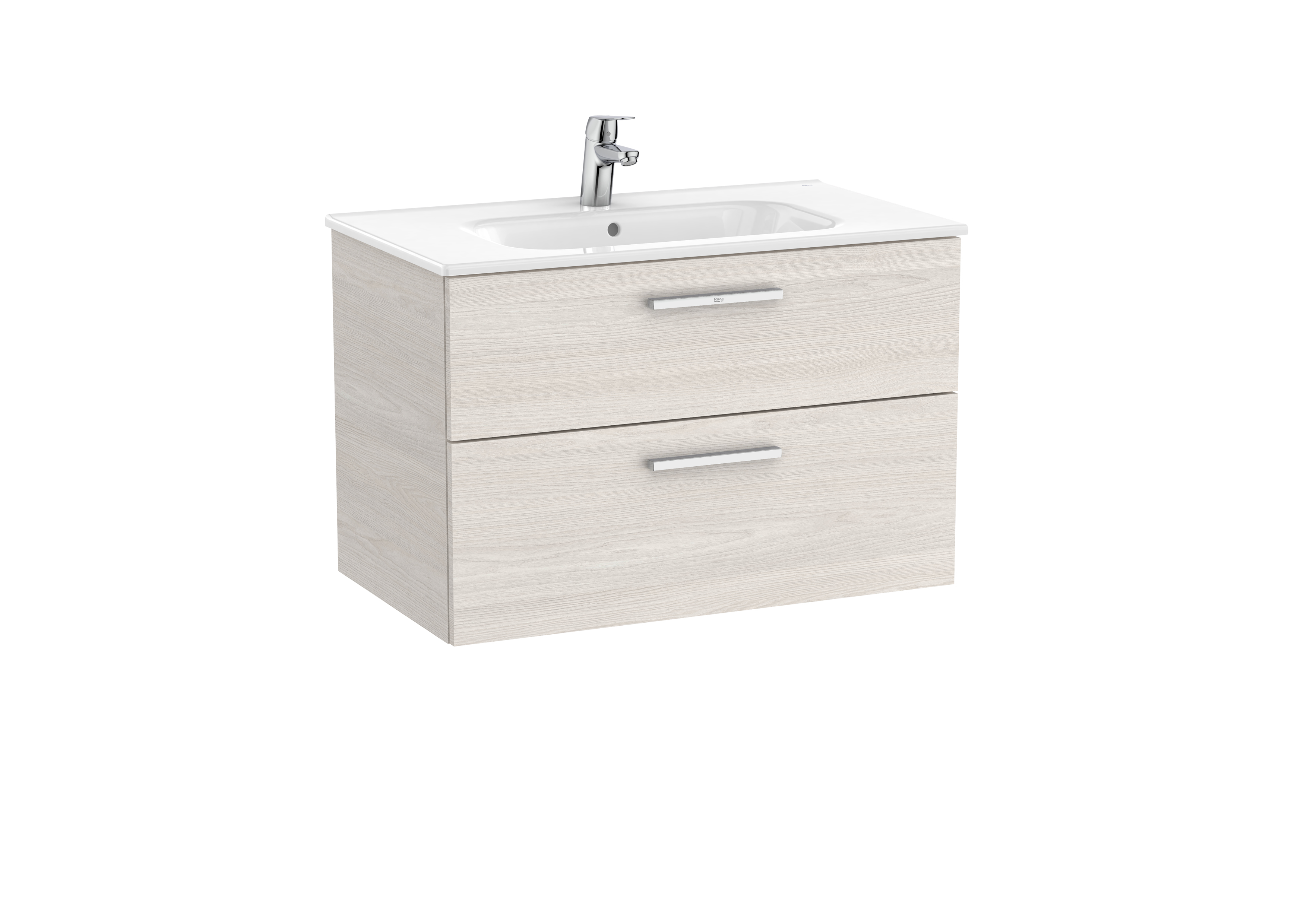 Victoria unik meuble 2 tiroirs + lavabo 800mm frêne nordic