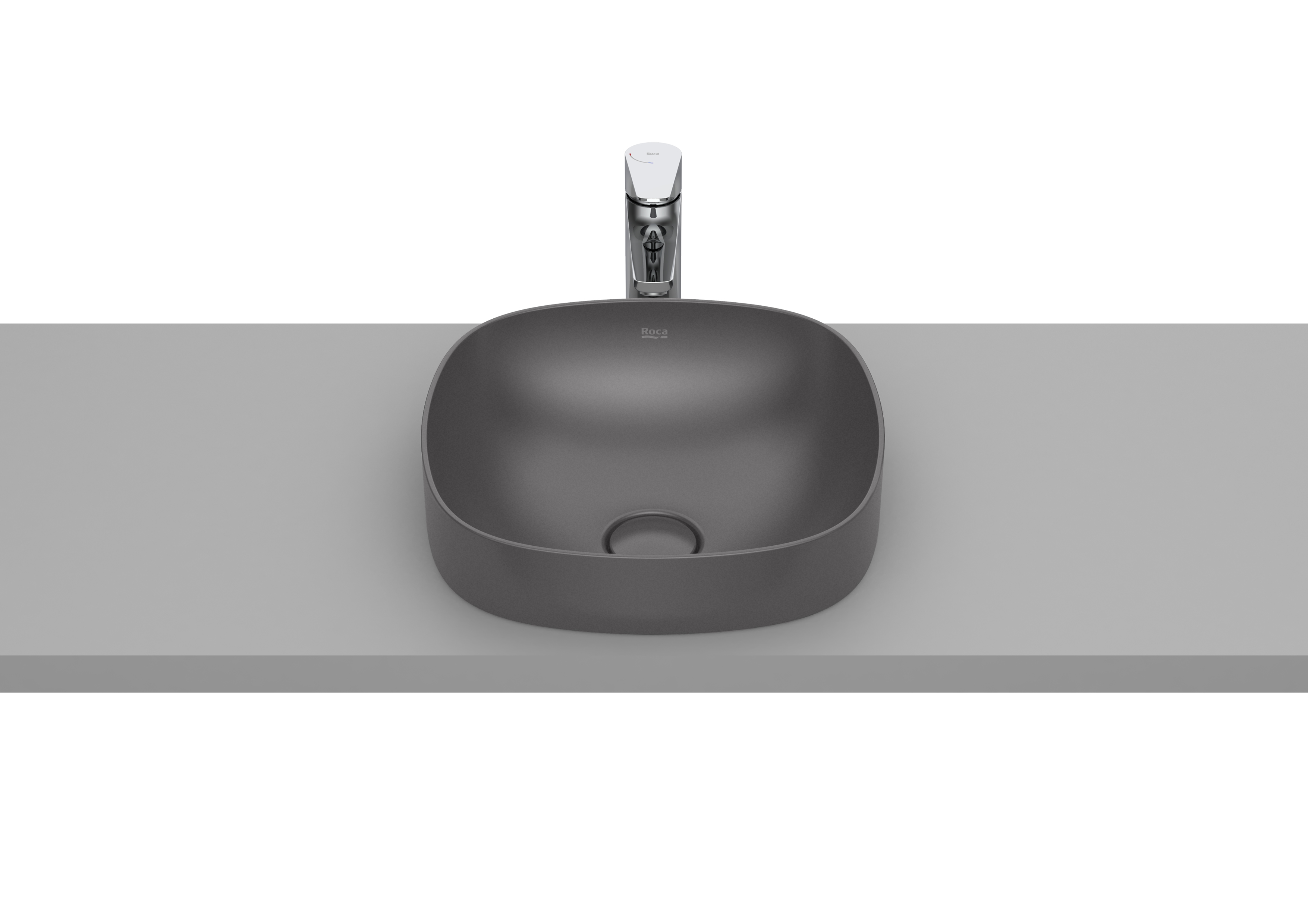 Inspira soft lavabo semi-enc 37 onyx