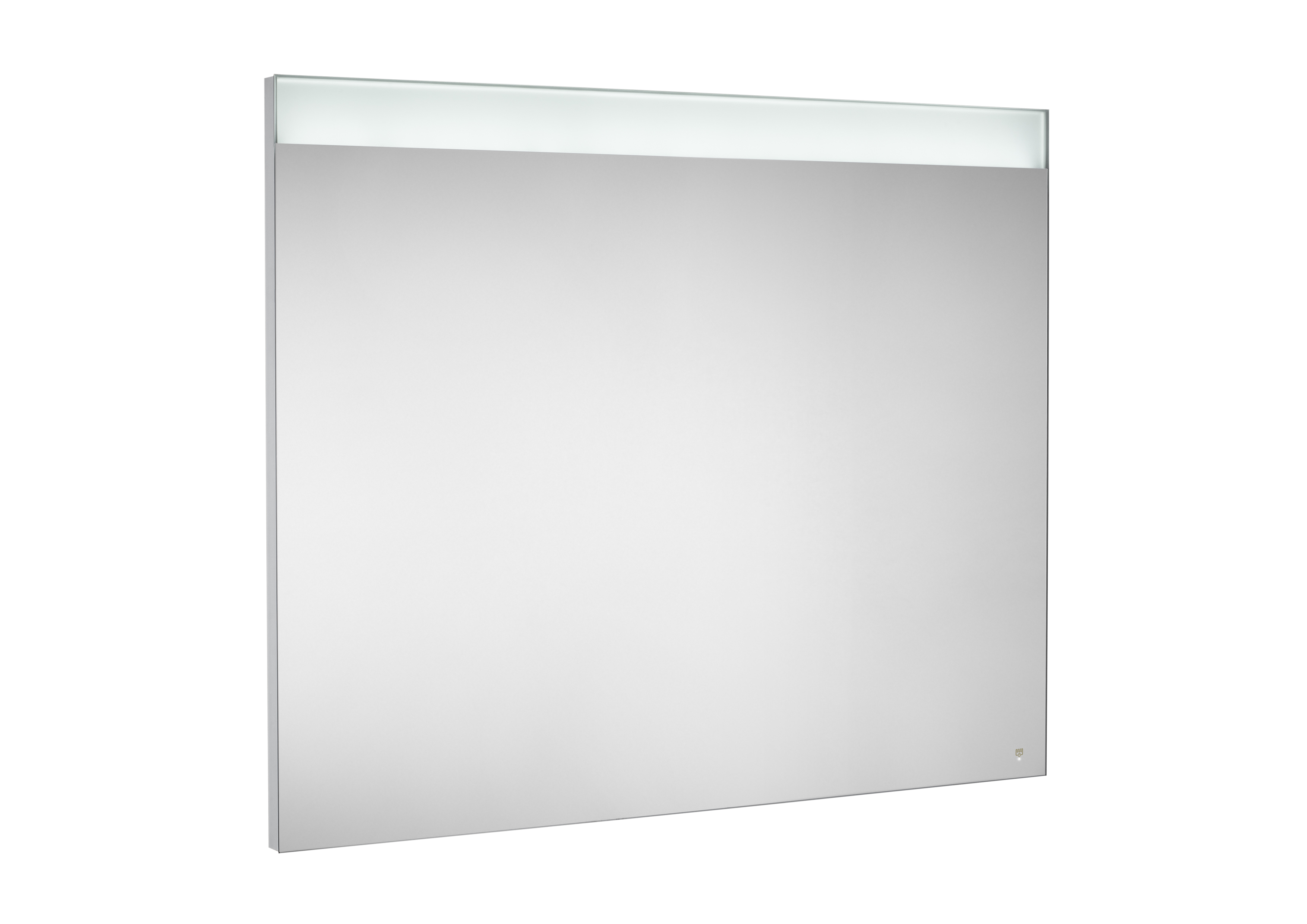 Prisma basic miroir avec lampe led cadre alu brossé intégrée 1000x800