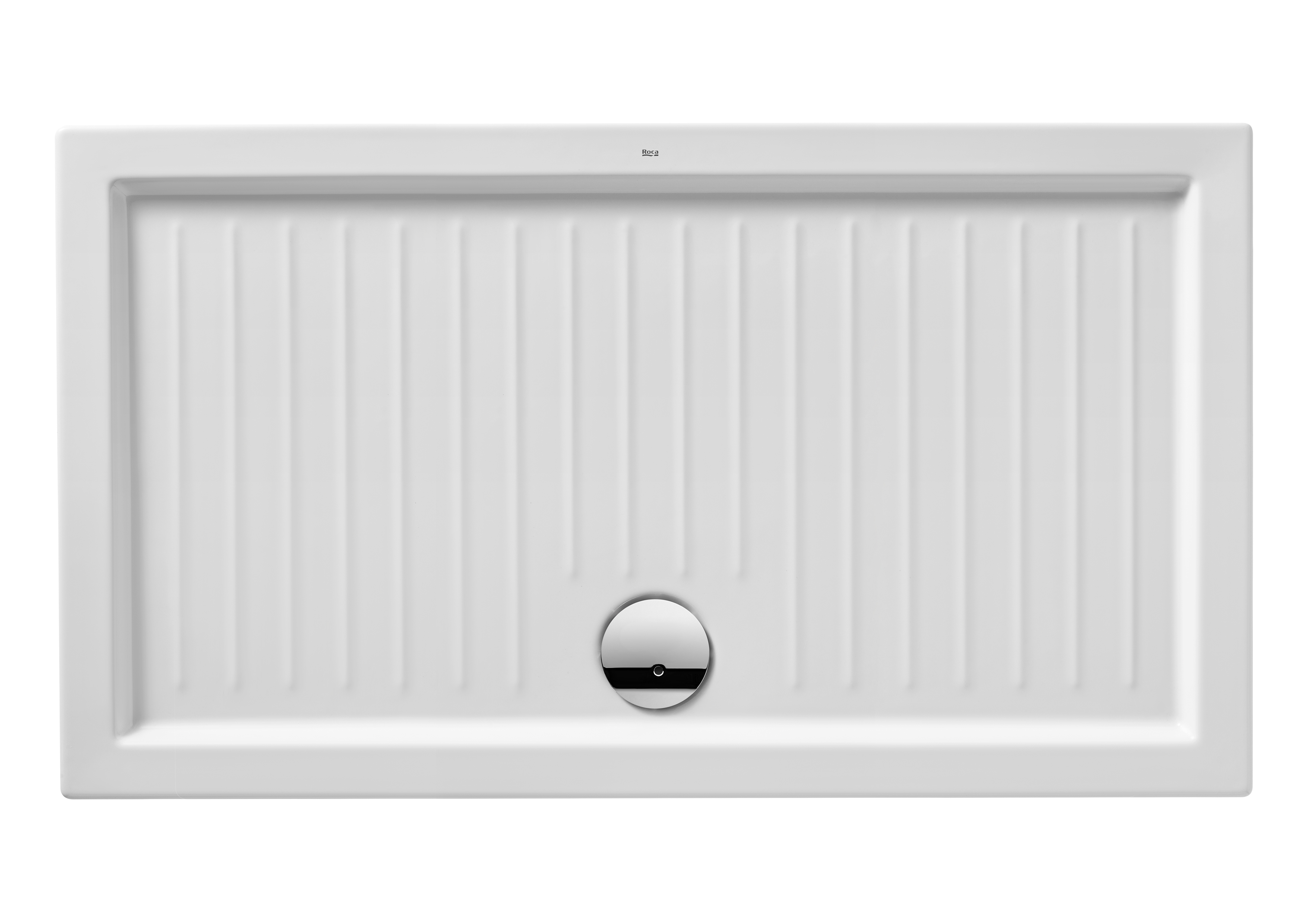 Roma receveur d'angle extra-plat en céramique 1200x800x55 ø90