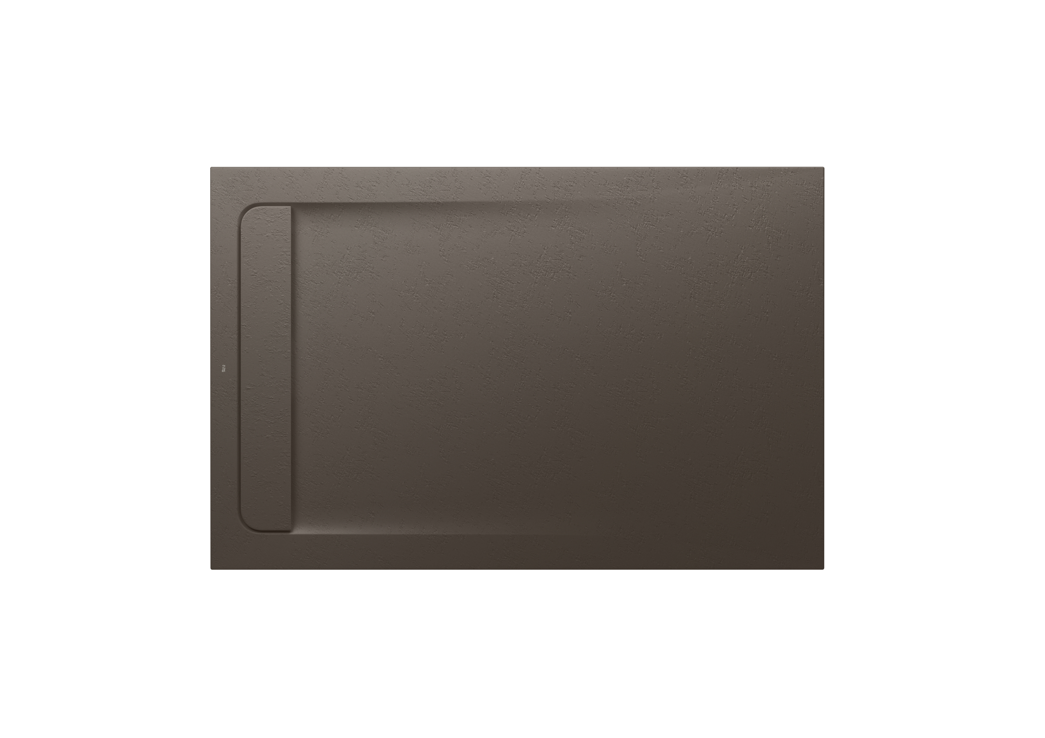 Aquos receveur en stonex avec vidage haut débit 1400x900 café