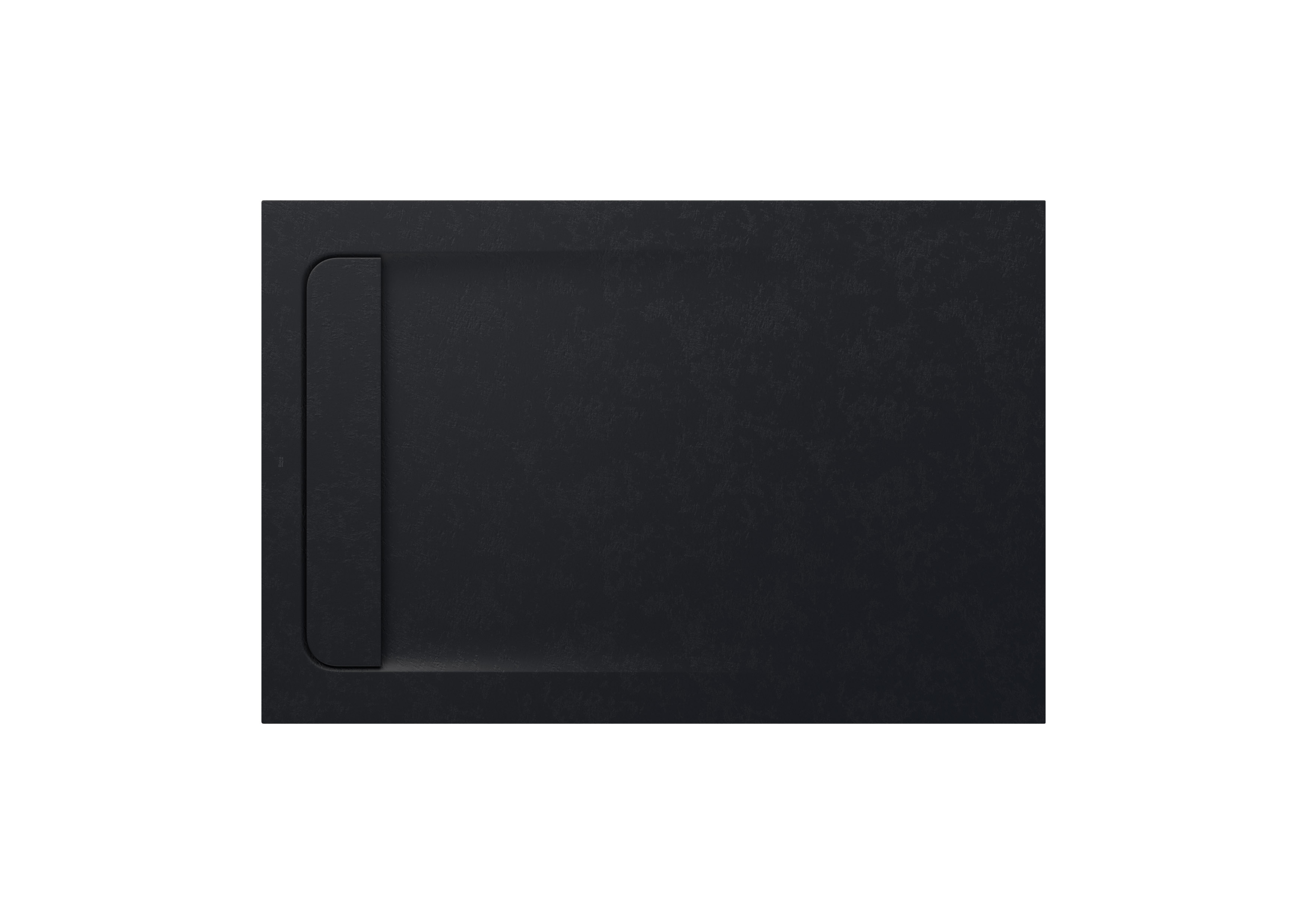 Aquos receveur en stonex avec vidage haut débit 1200x800 noir