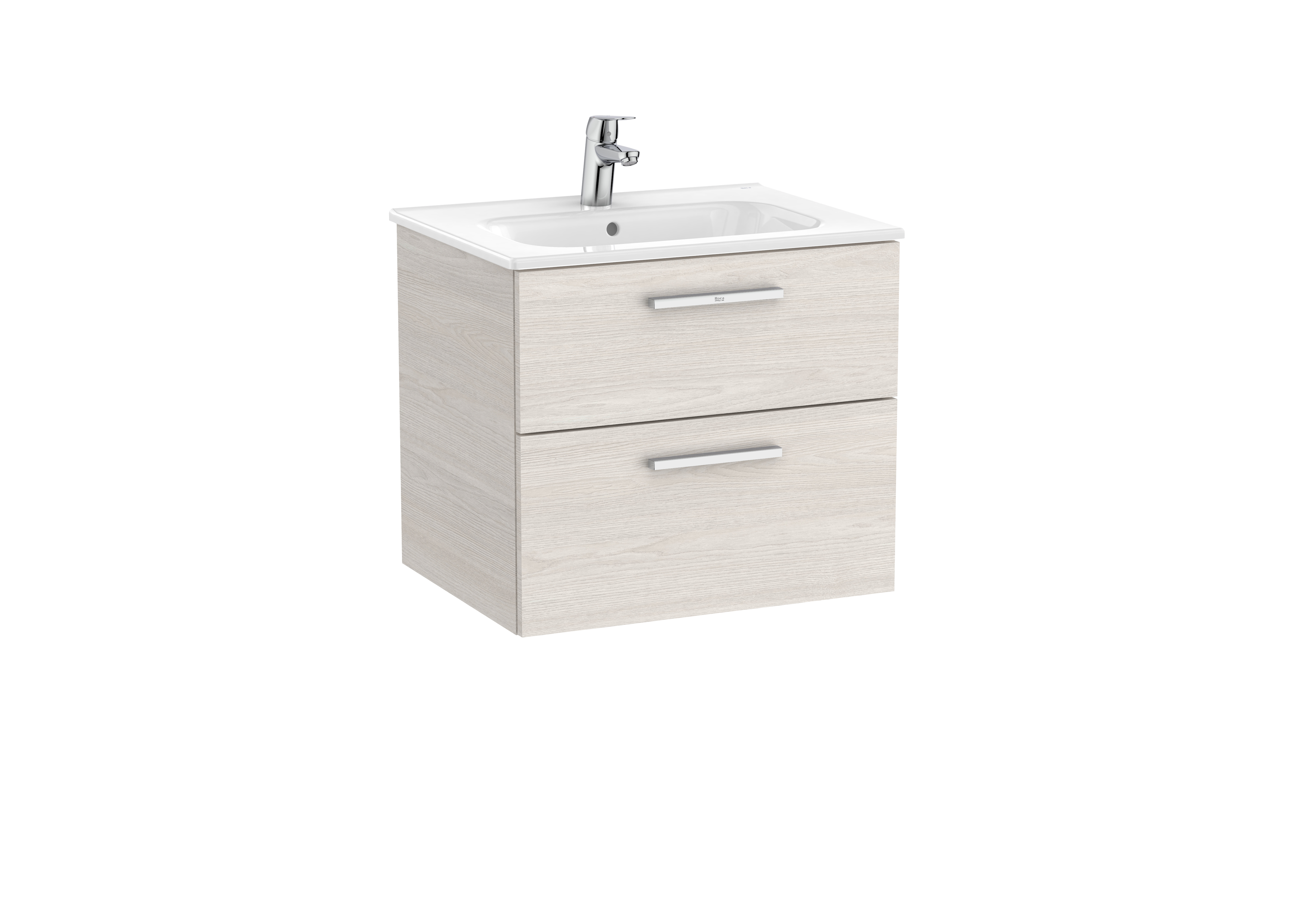 Victoria unik meuble 2 tiroirs + lavabo 600mm frêne nordic