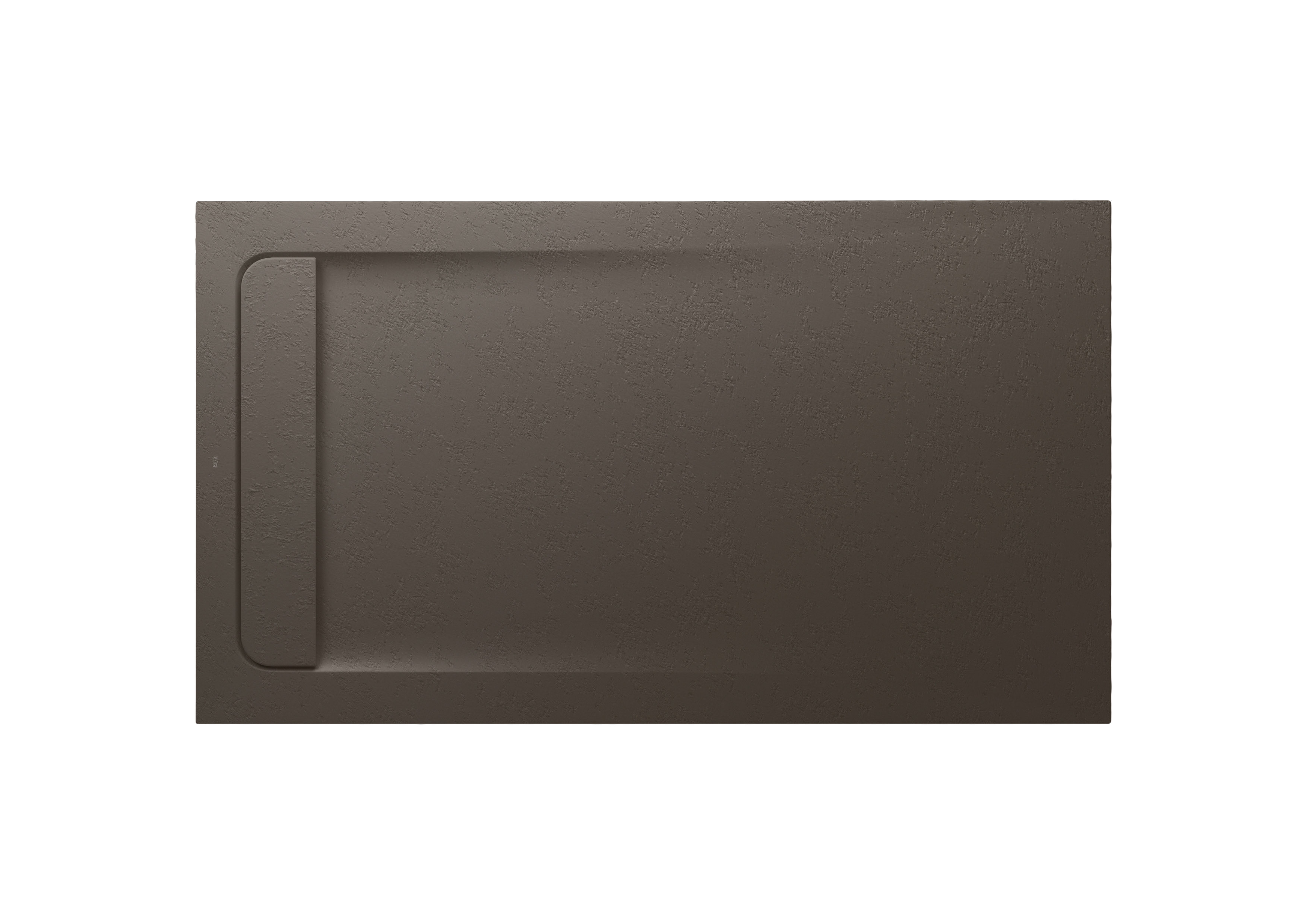 Aquos receveur en stonex avec vidage haut débit 1400x800 café