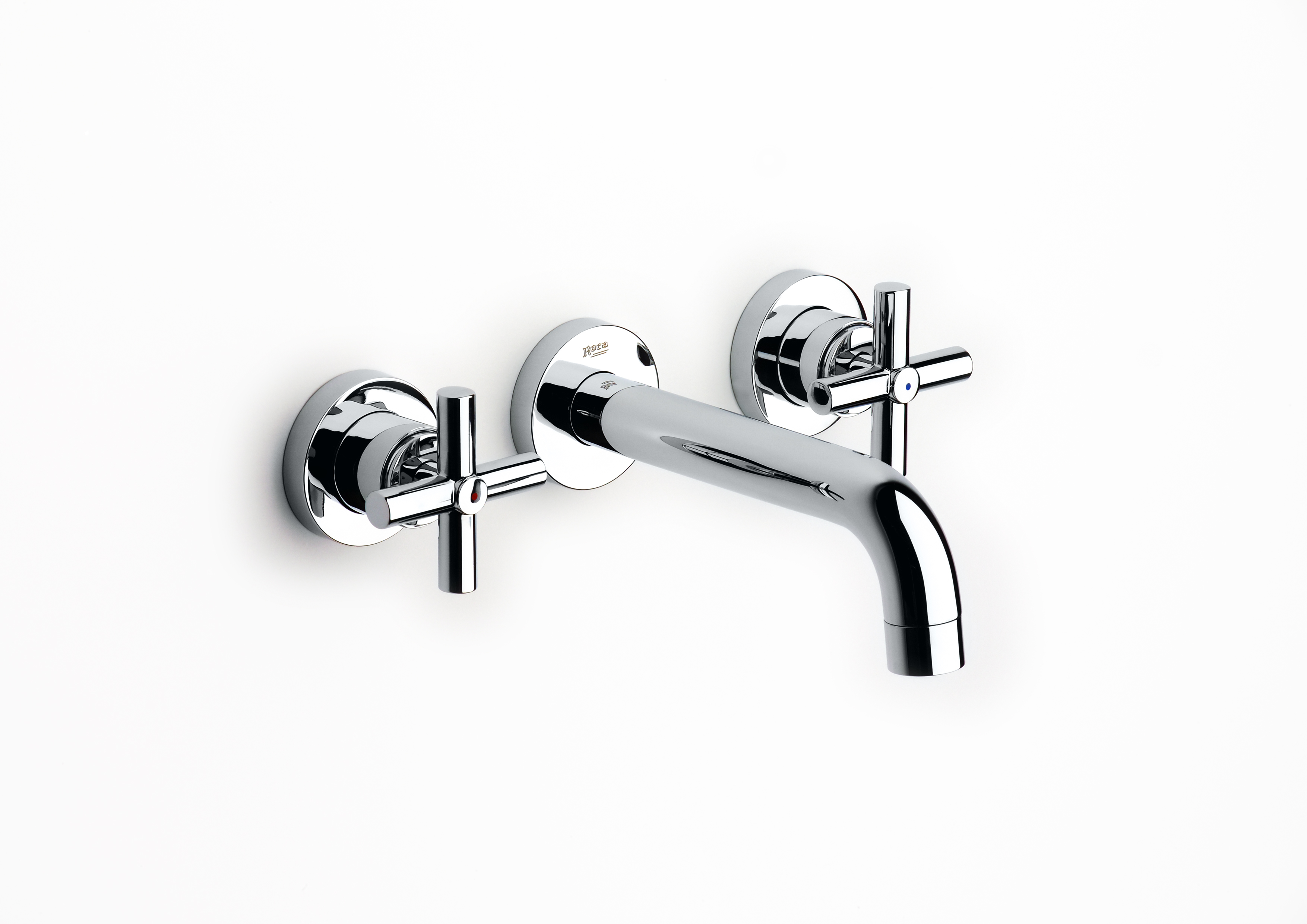 Loft mélangeur lavabo pour fixation murale avec bec de 190mm chromé
