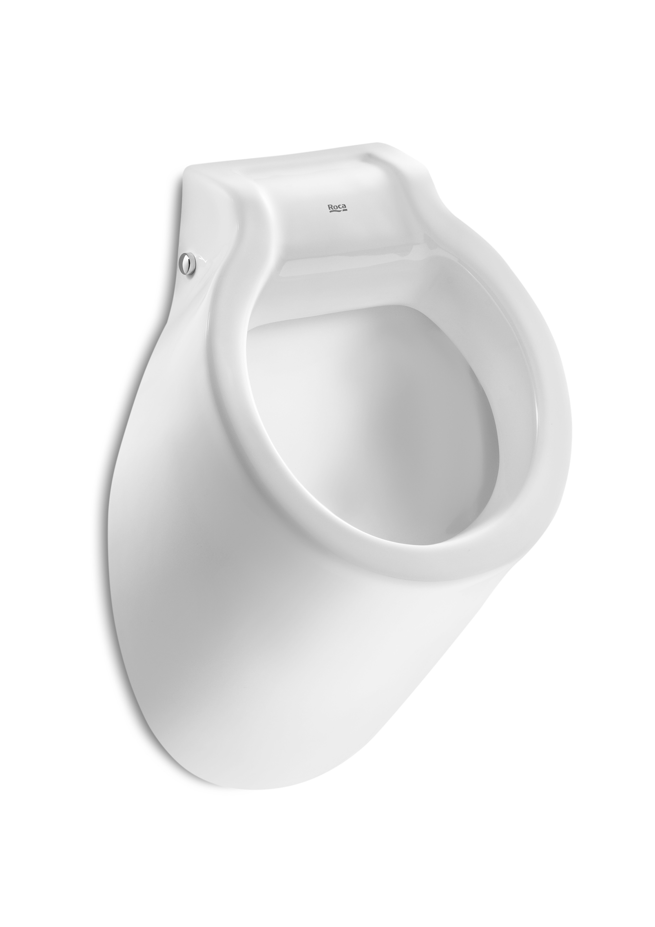 Spun urinoir pour alimentation encastrée par l'arrière sans abattant bl