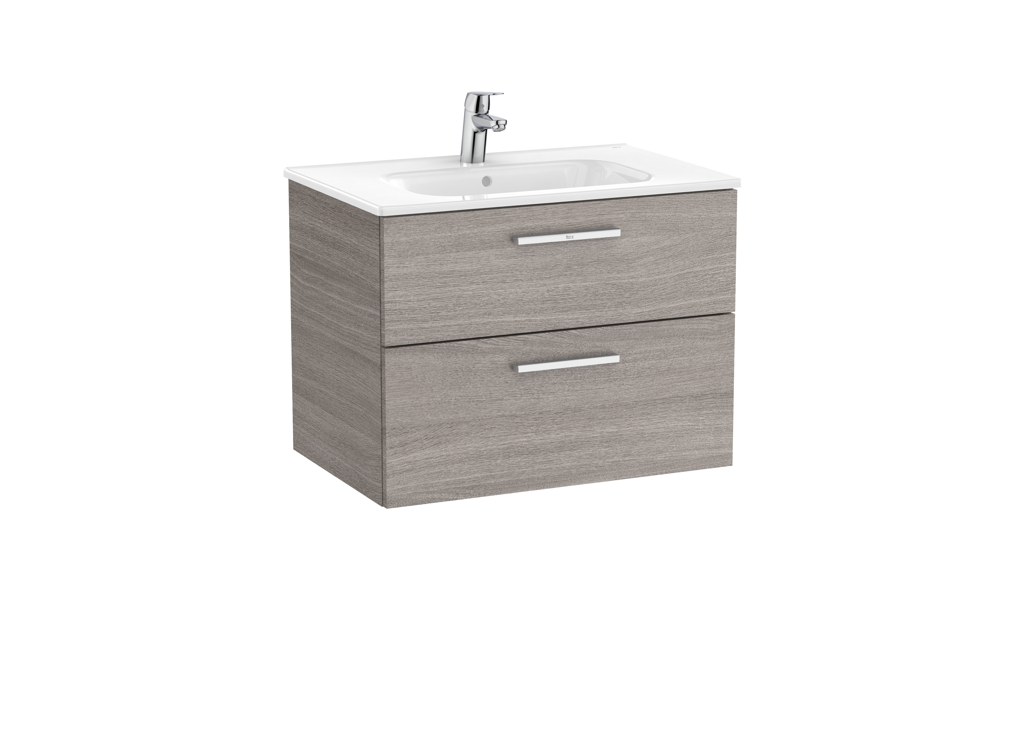 Victoria unik meuble 2 tiroirs + lavabo 700mm city oak