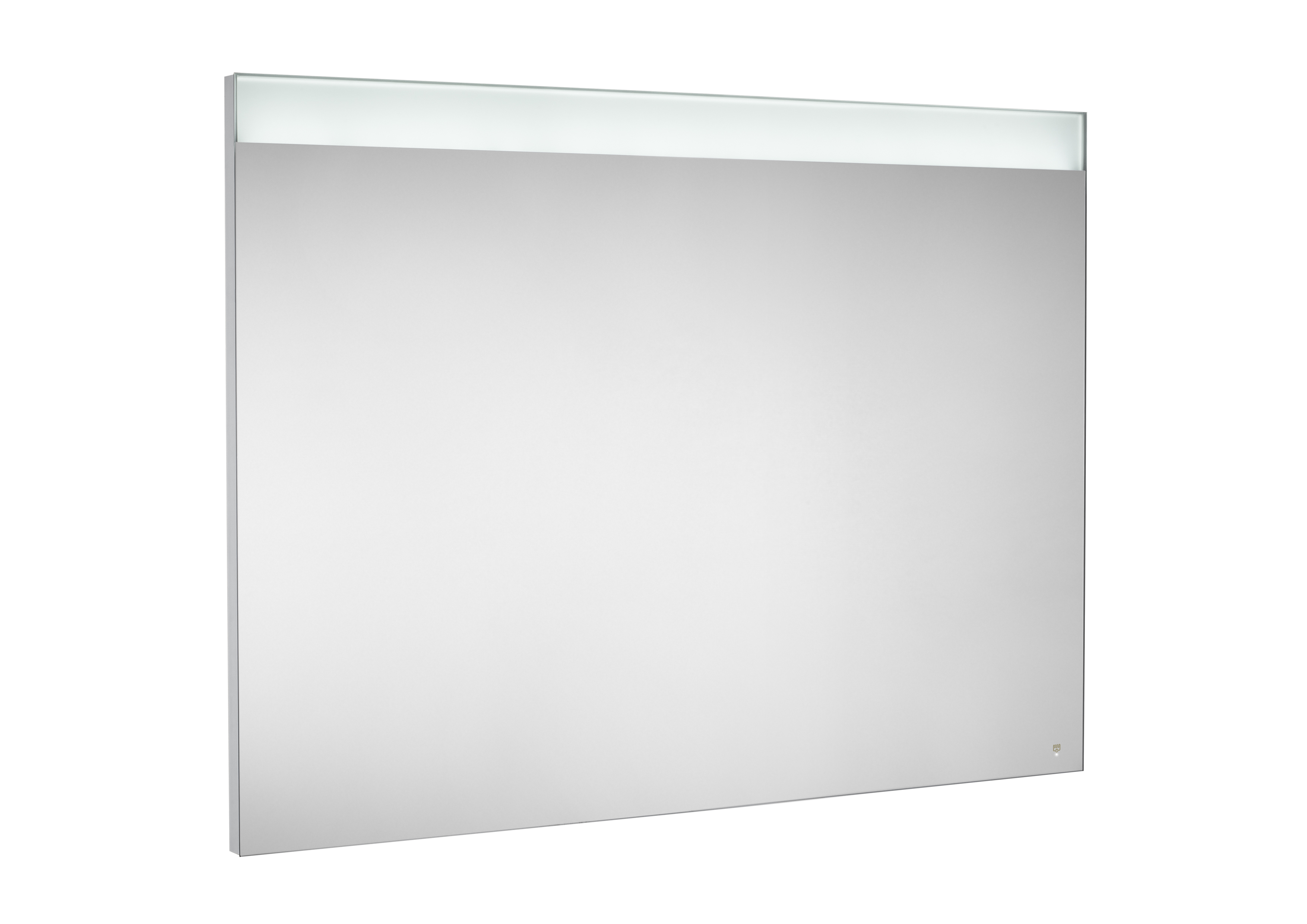 Prisma basic miroir avec lampe led cadre alu brossé intégrée 1100x800