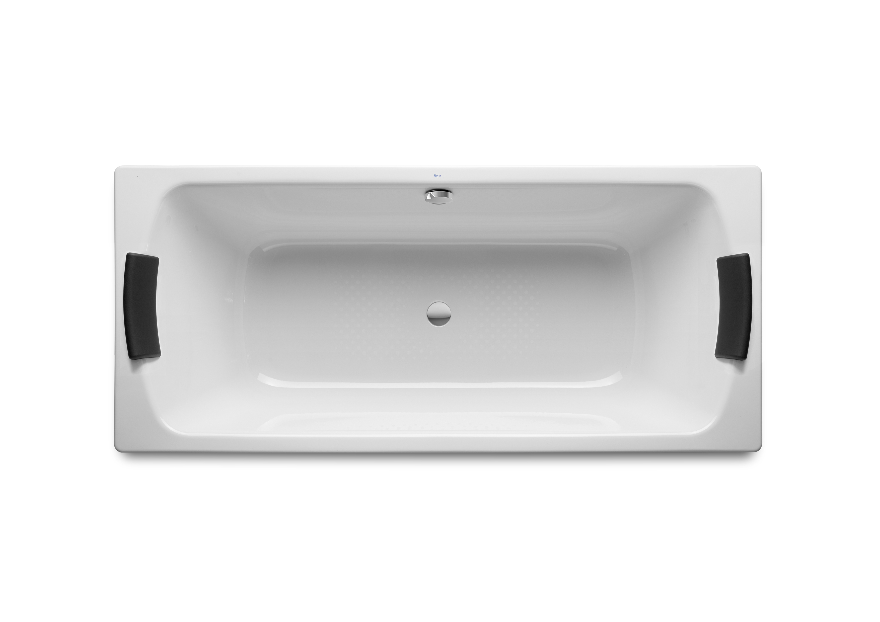 Lun plus baig.acier 1800x800x440 fad sans poignée blanc