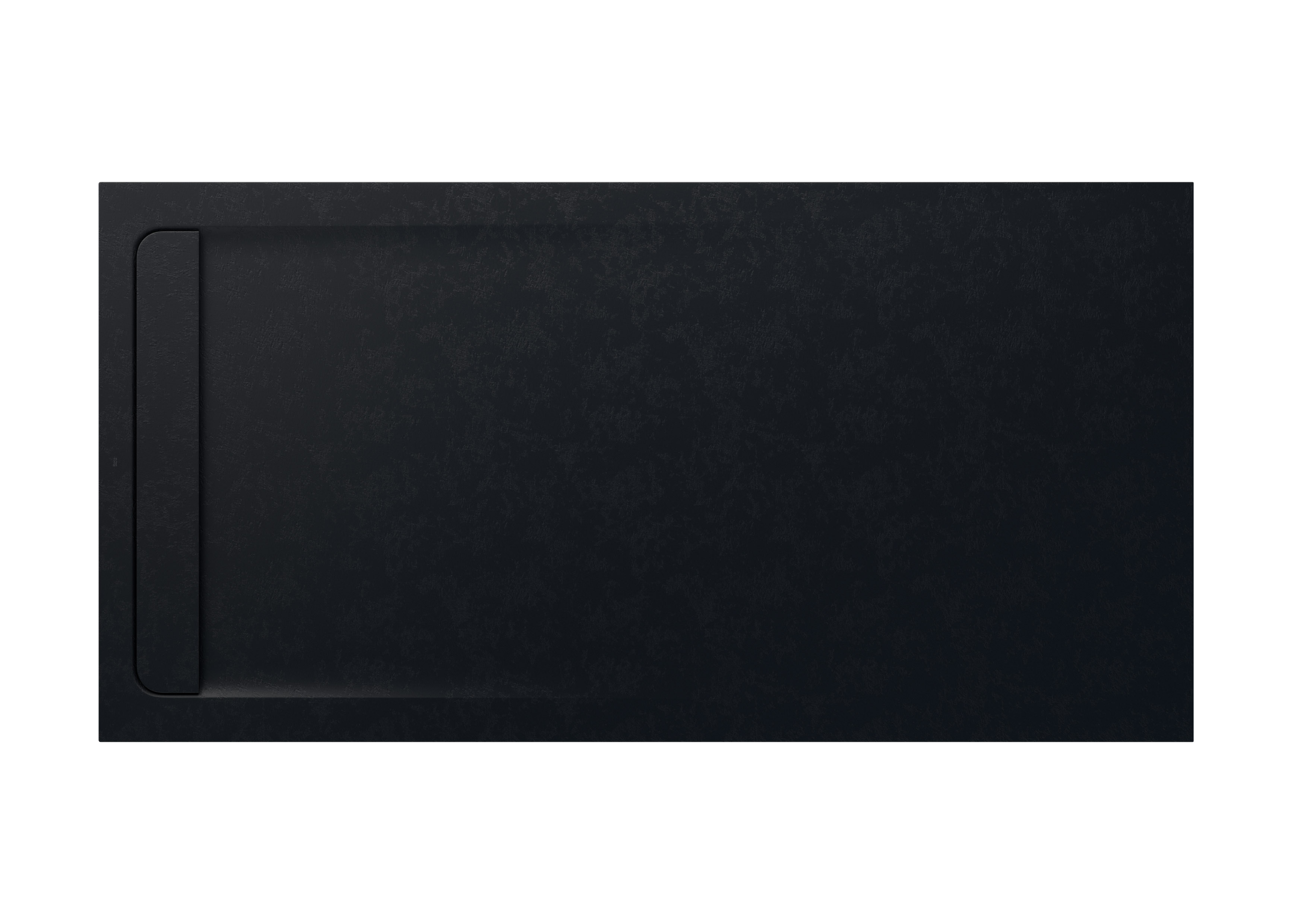 Aquos receveur en stonex avec vidage haut débit 2000x1000 noir