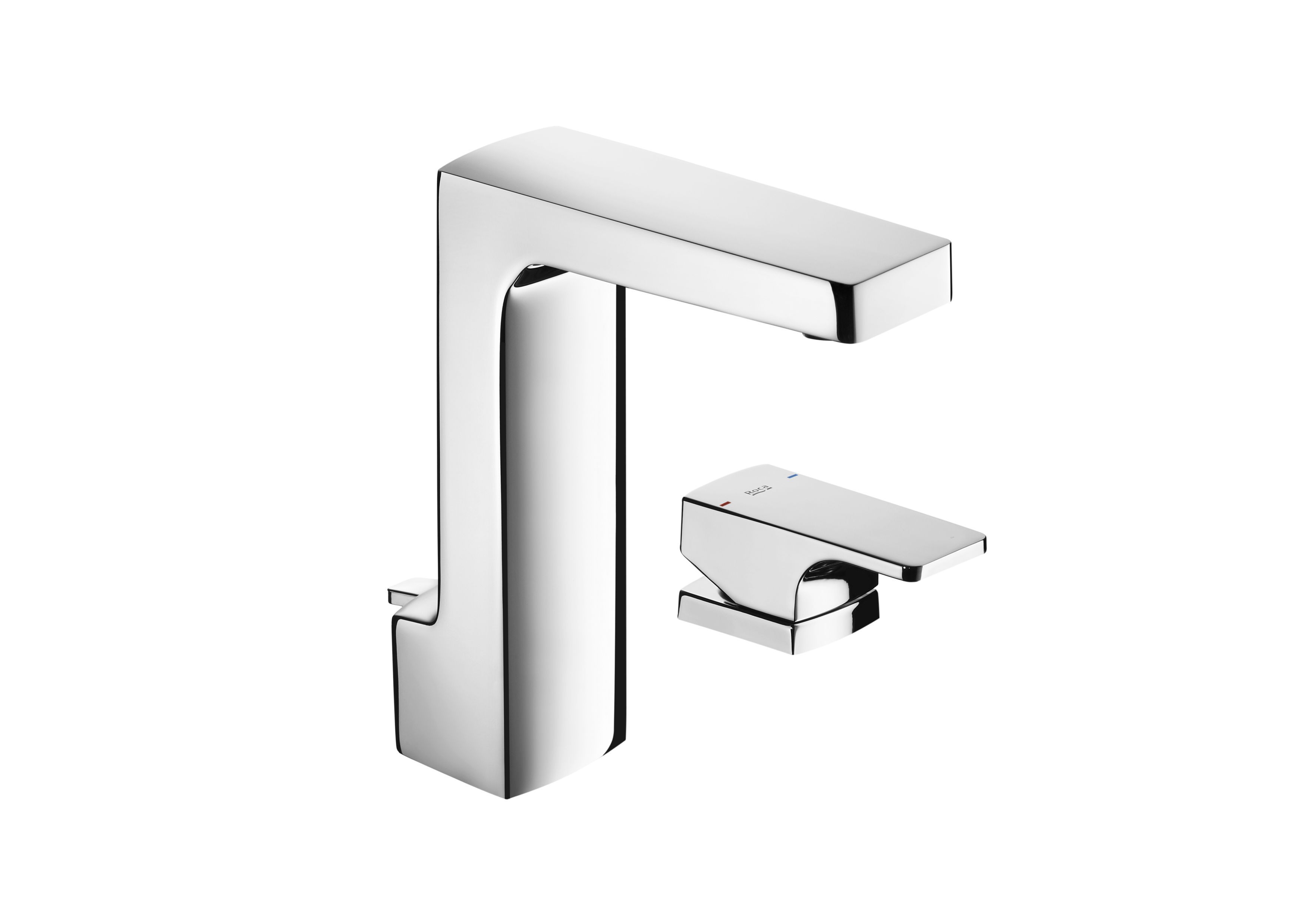 L90 mitigeur de lavabo avec poignée sur plan avec vidage automatique en laiton