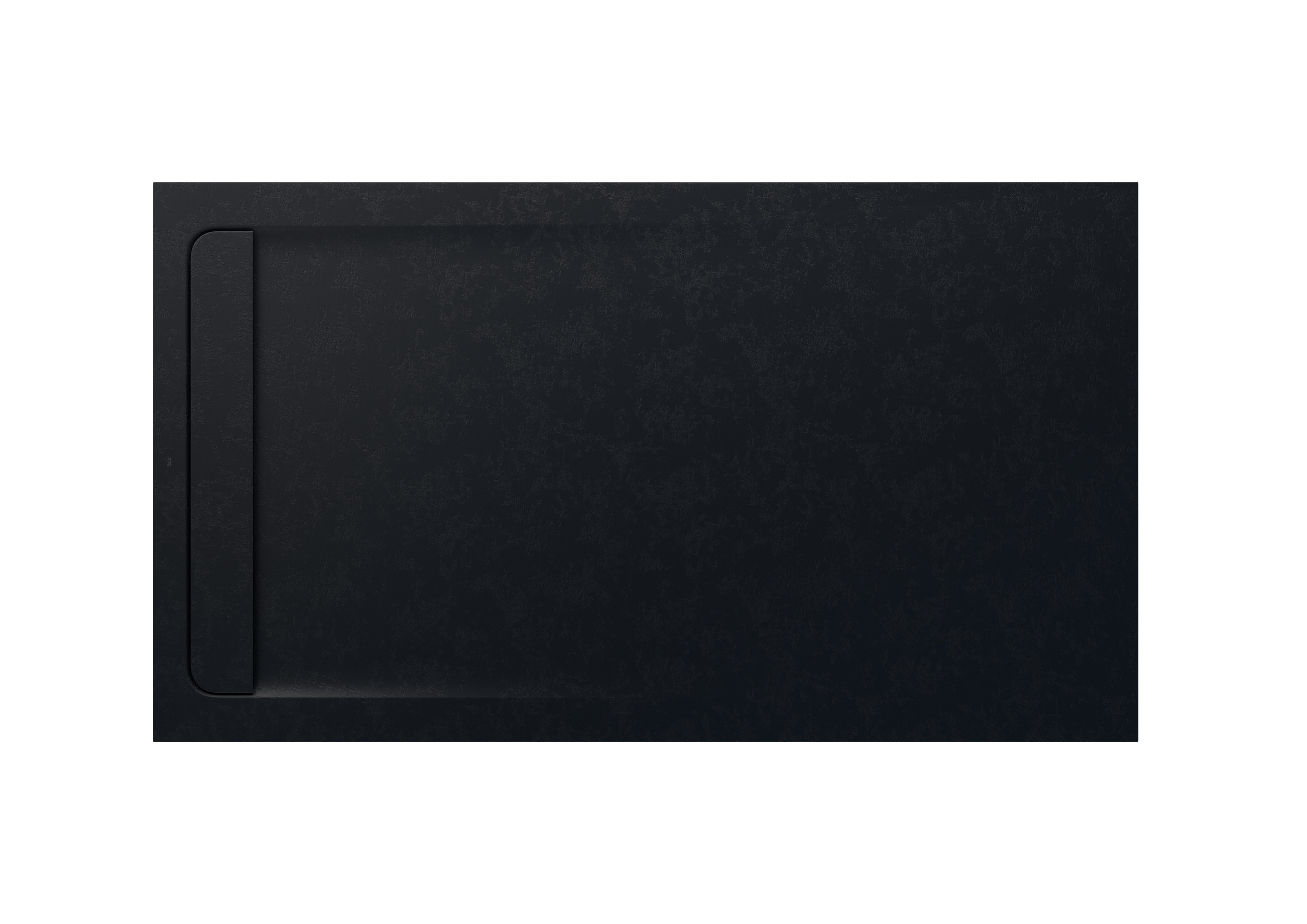 Aquos receveur en stonex avec vidage haut débit 1800x1000 noir