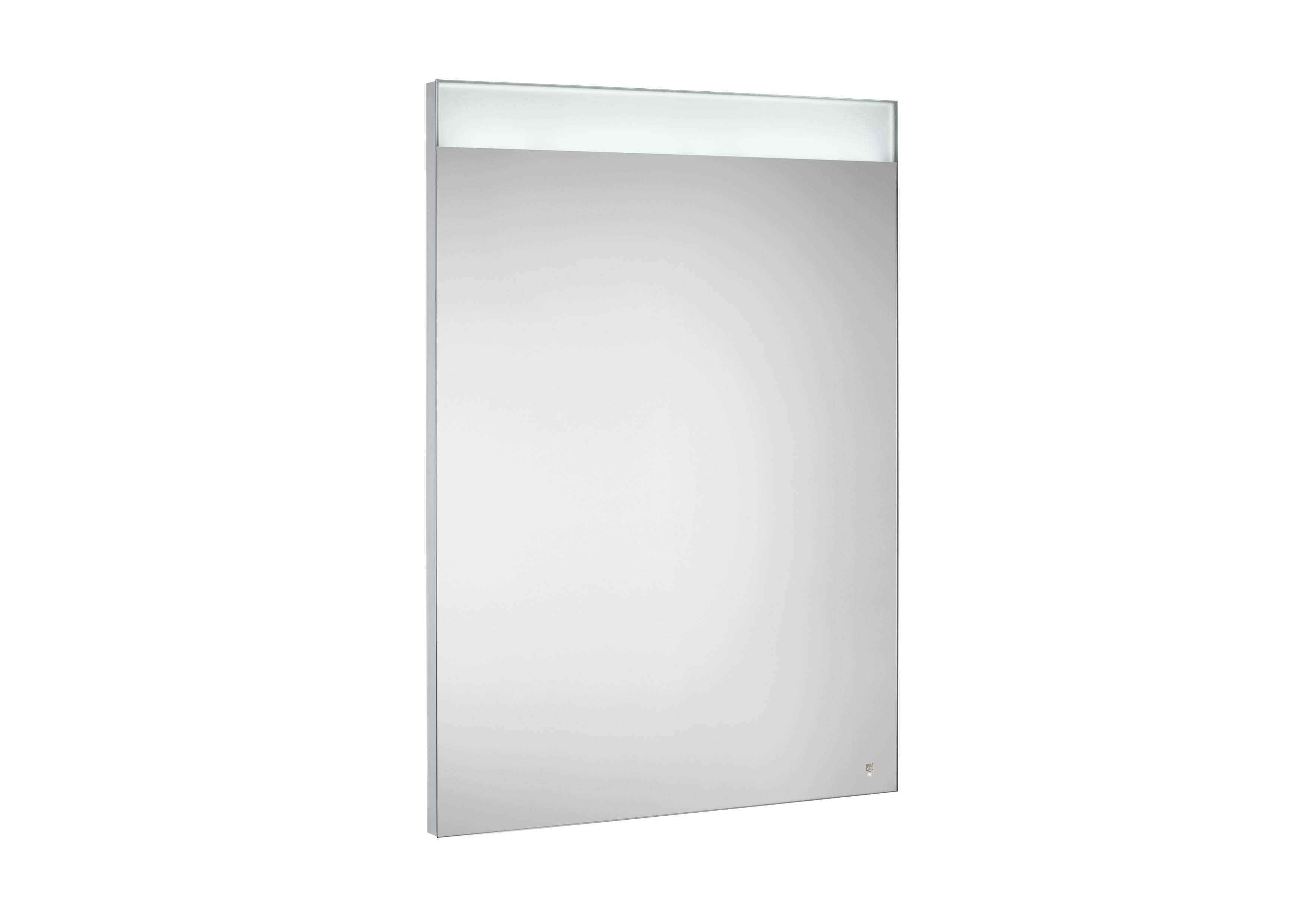 Prisma basic miroir avec lampe led cadre alu brossé intégrée 600x800