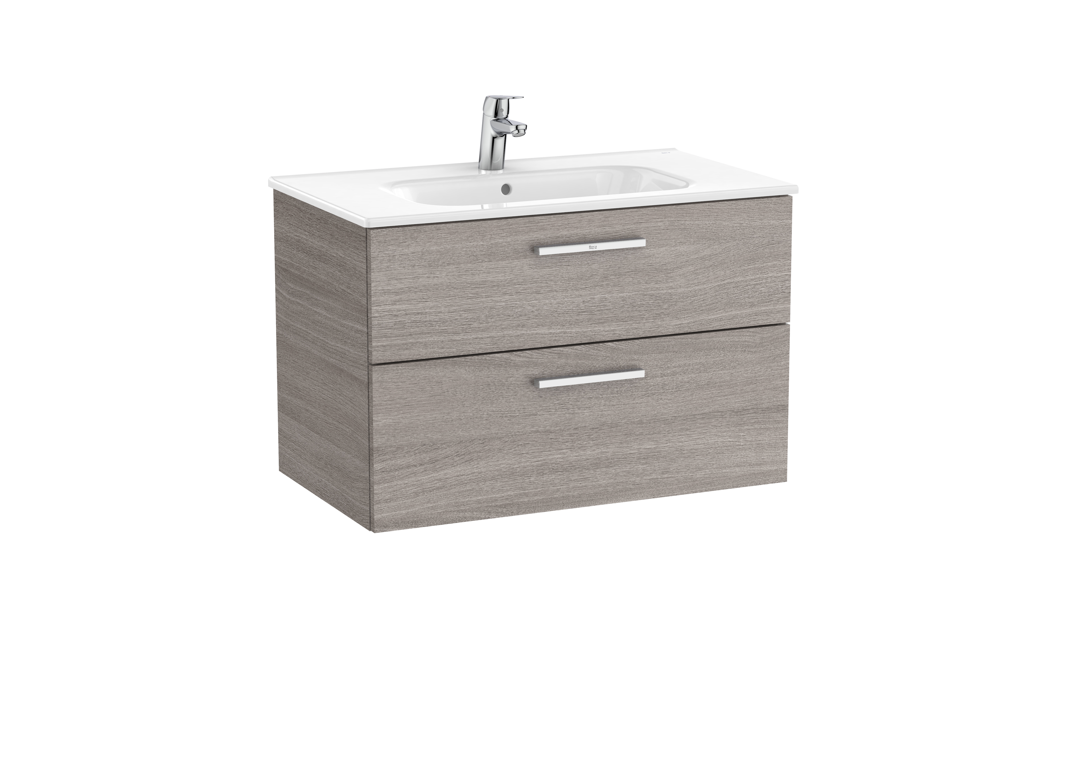 Victoria unik meuble 2 tiroirs + lavabo 800mm city oak