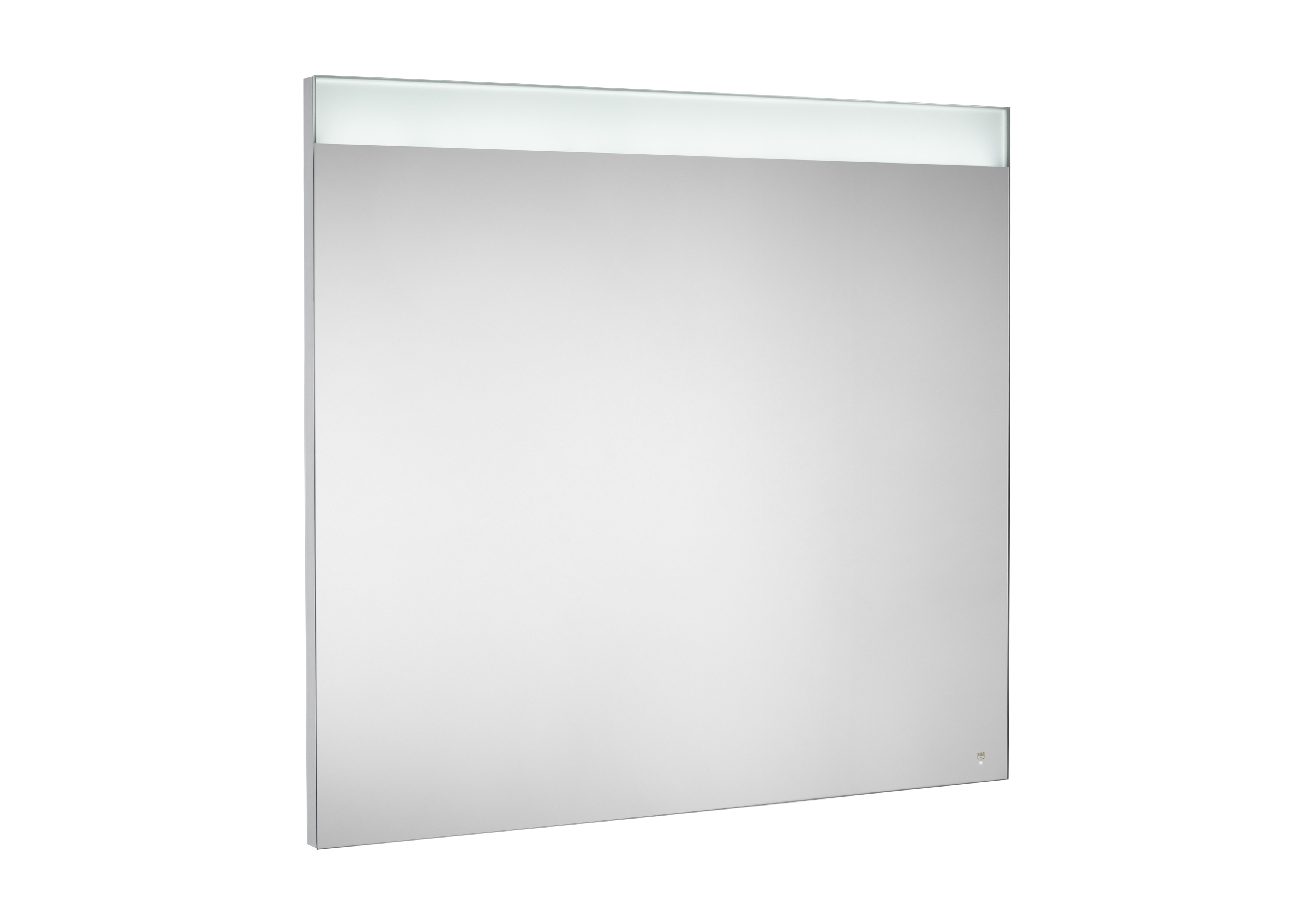 Prisma basic miroir avec lampe led cadre alu brossé intégrée 900x800