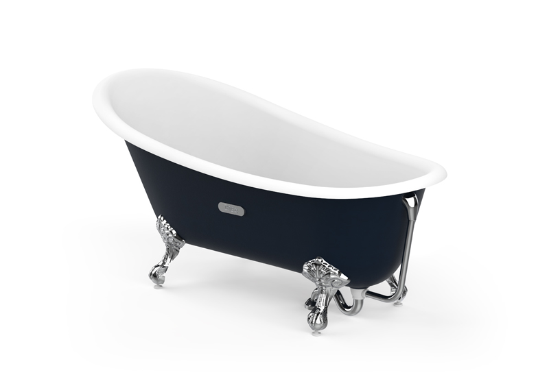 Carmen baignoire fonte fd antiderapant 1600x800 bleu marine