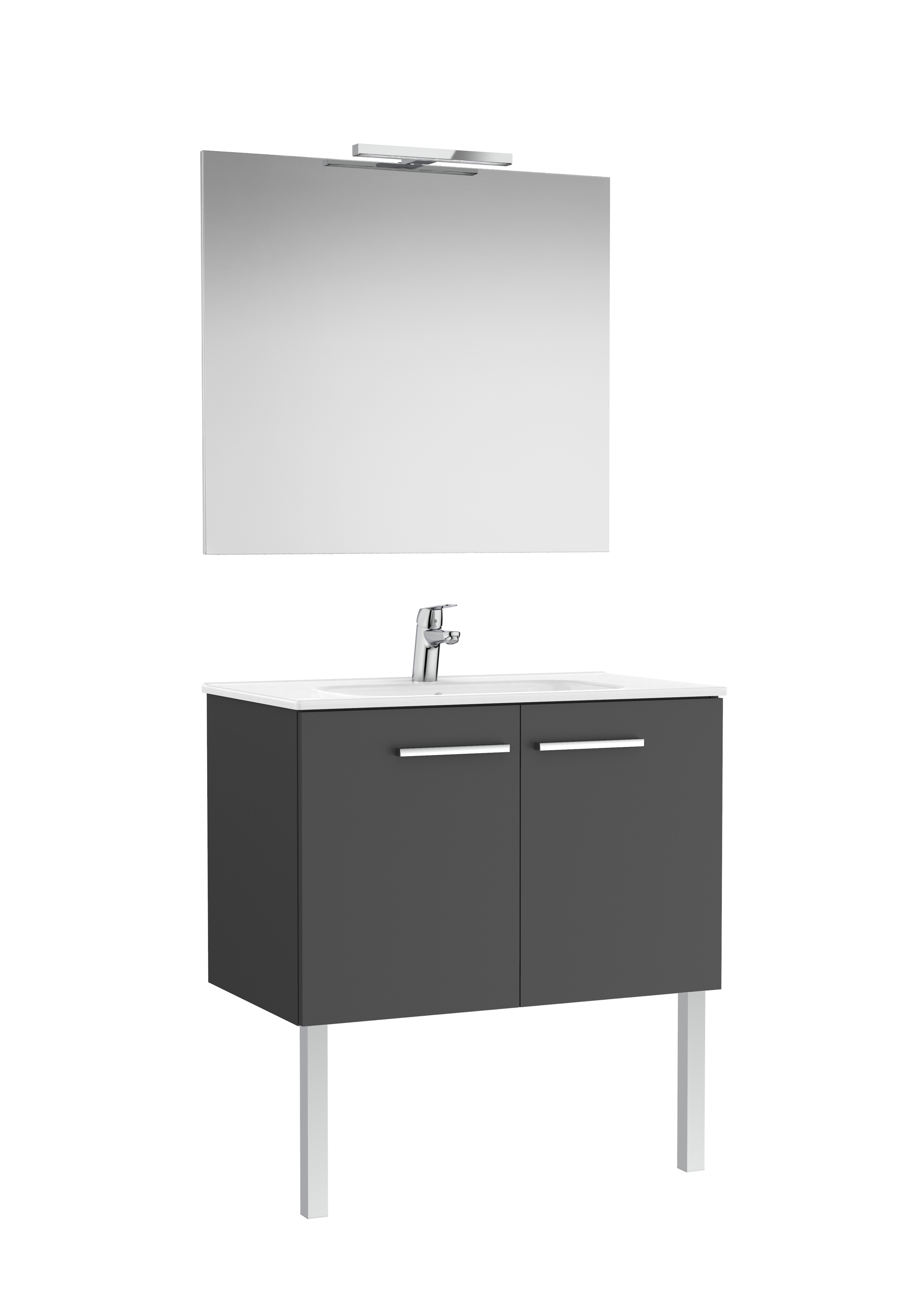 Victoria pack 2 portes 800mm gris anthracite