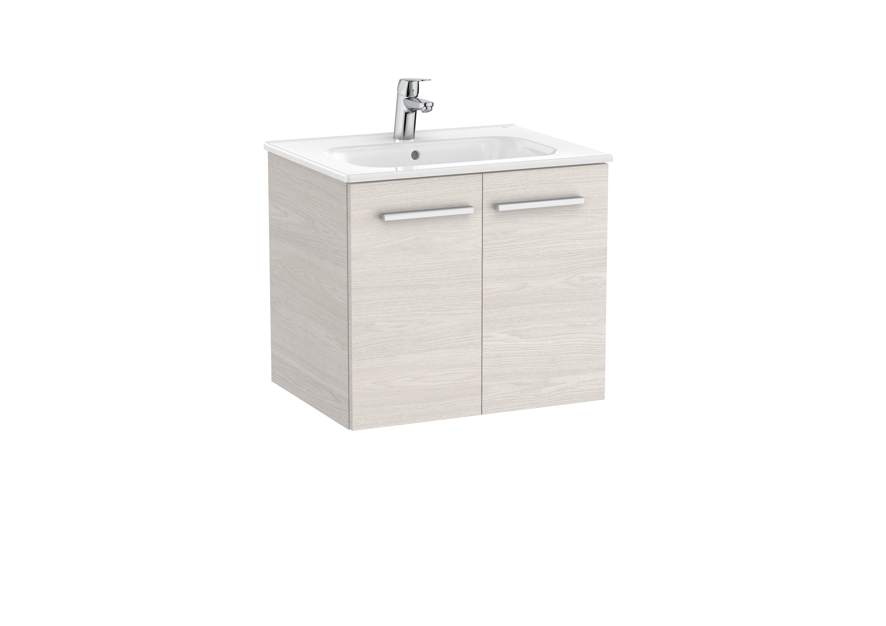 Victoria unik meuble 2 portes + lavabo 600mm frene nordic