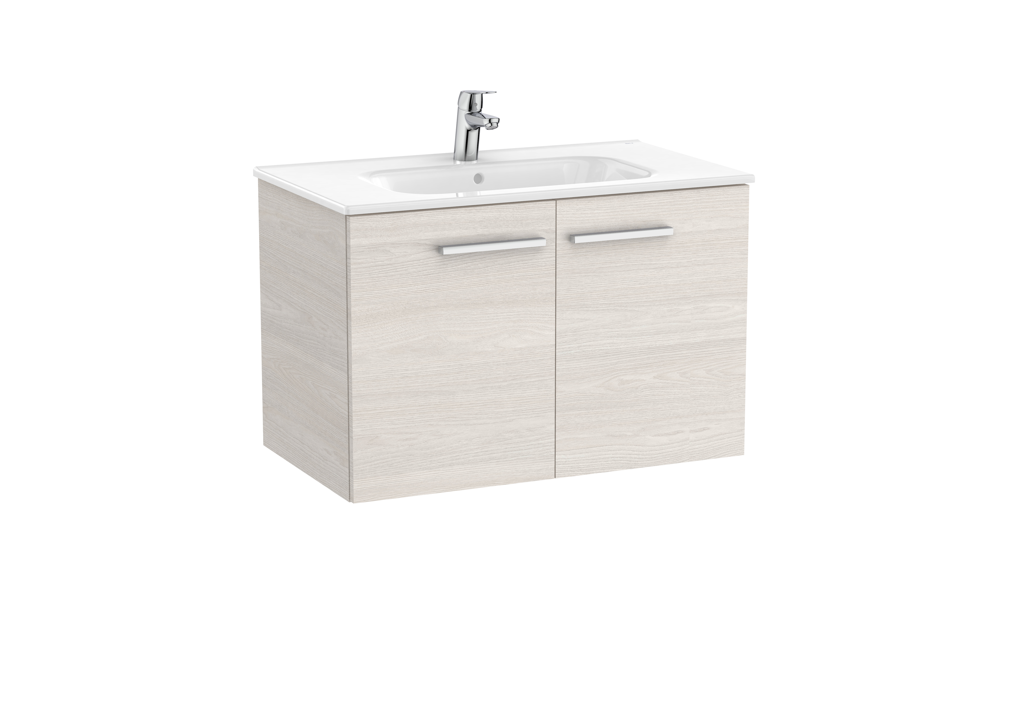 Victoria unik meuble 2 portes + lavabo 800mm frene nordic