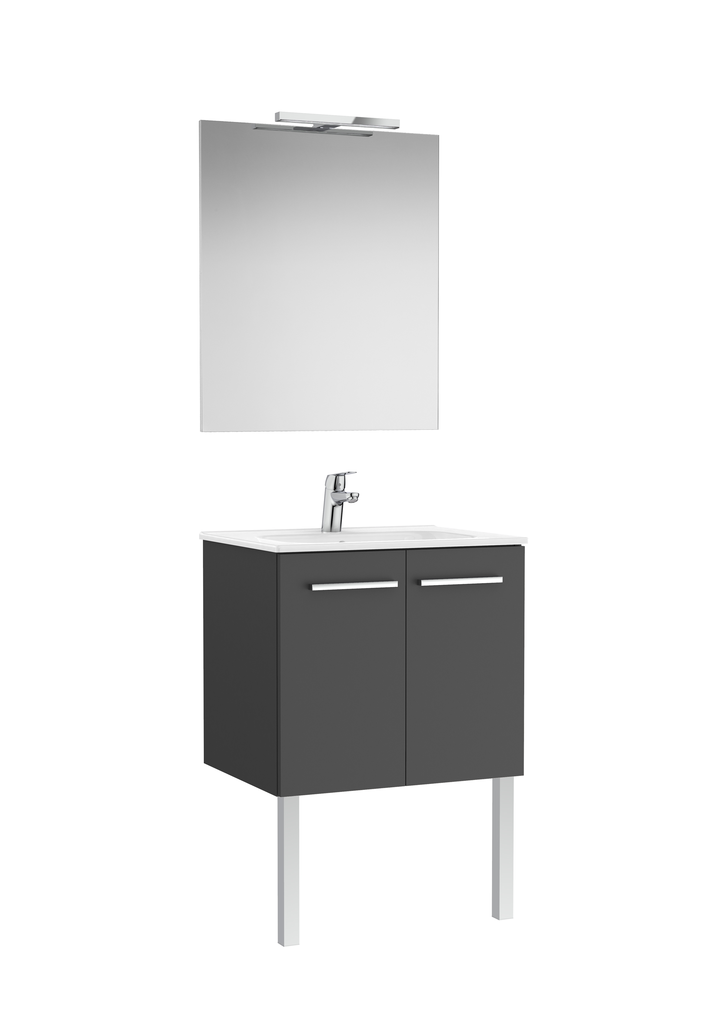 Victoria pack 2 portes 600mm gris anthracite