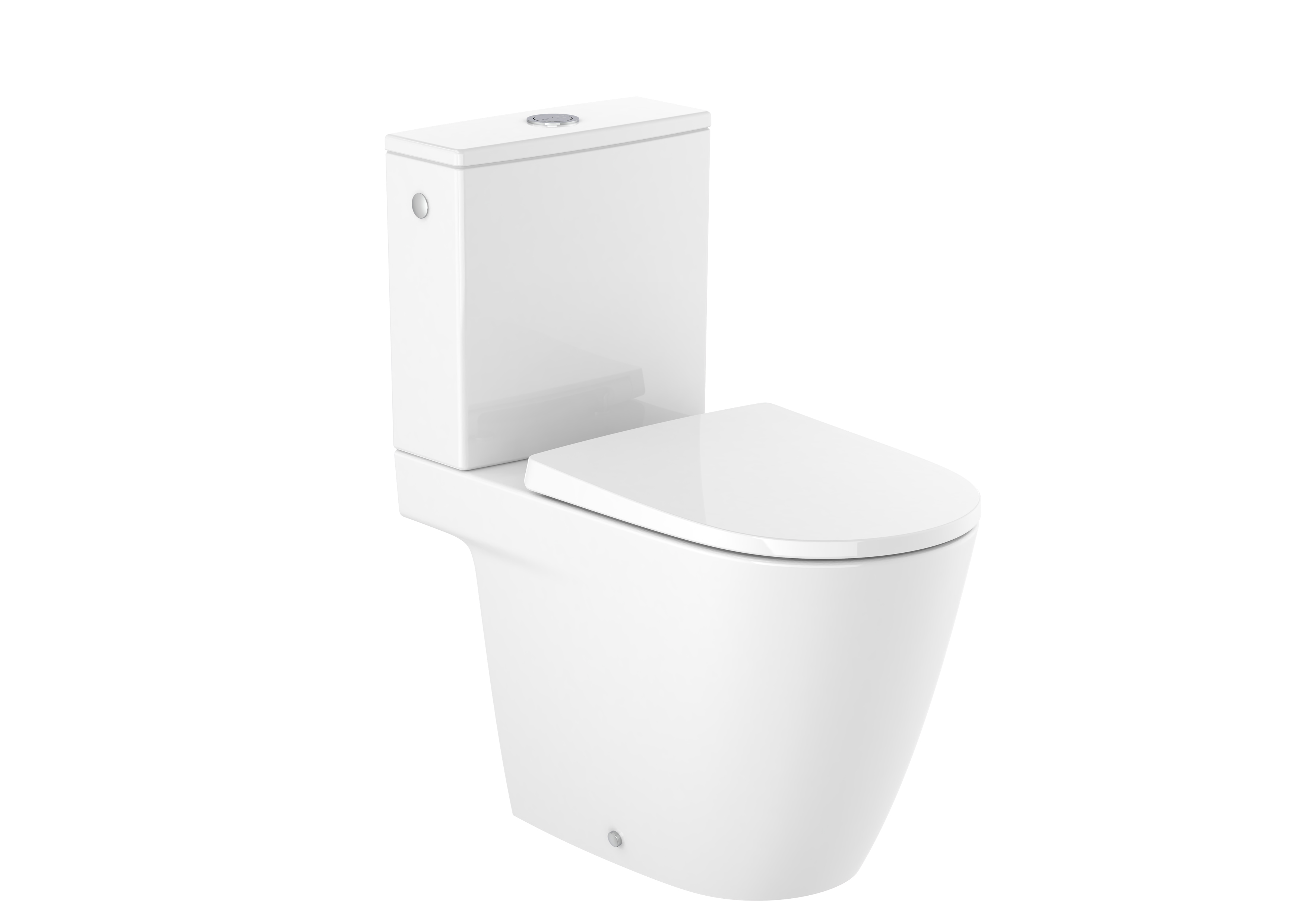 Ona cuvette au sol rimless cc dual 675mm blanc brillant