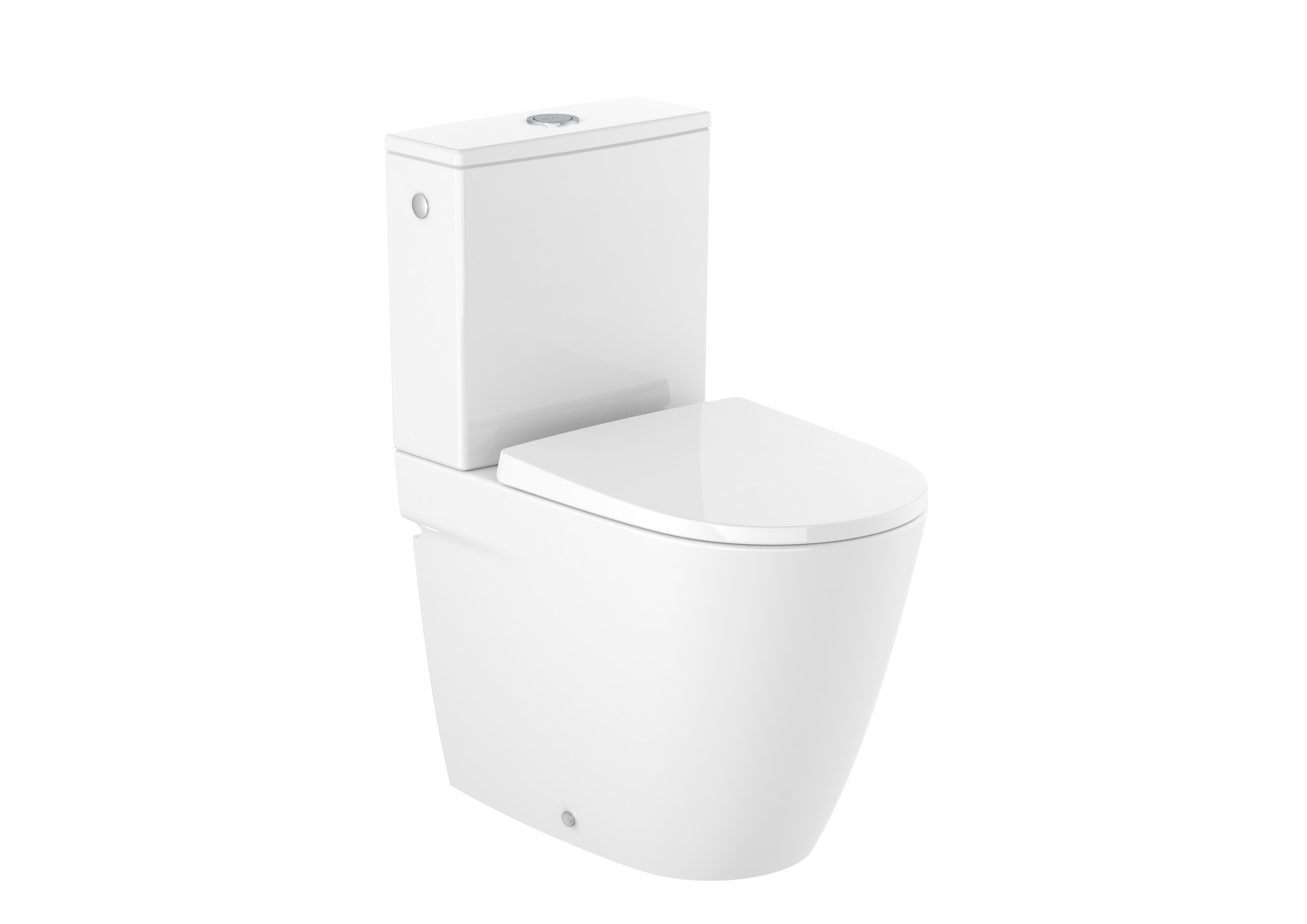 Ona cuvette au sol compact rimless cc dual btw blanc brill