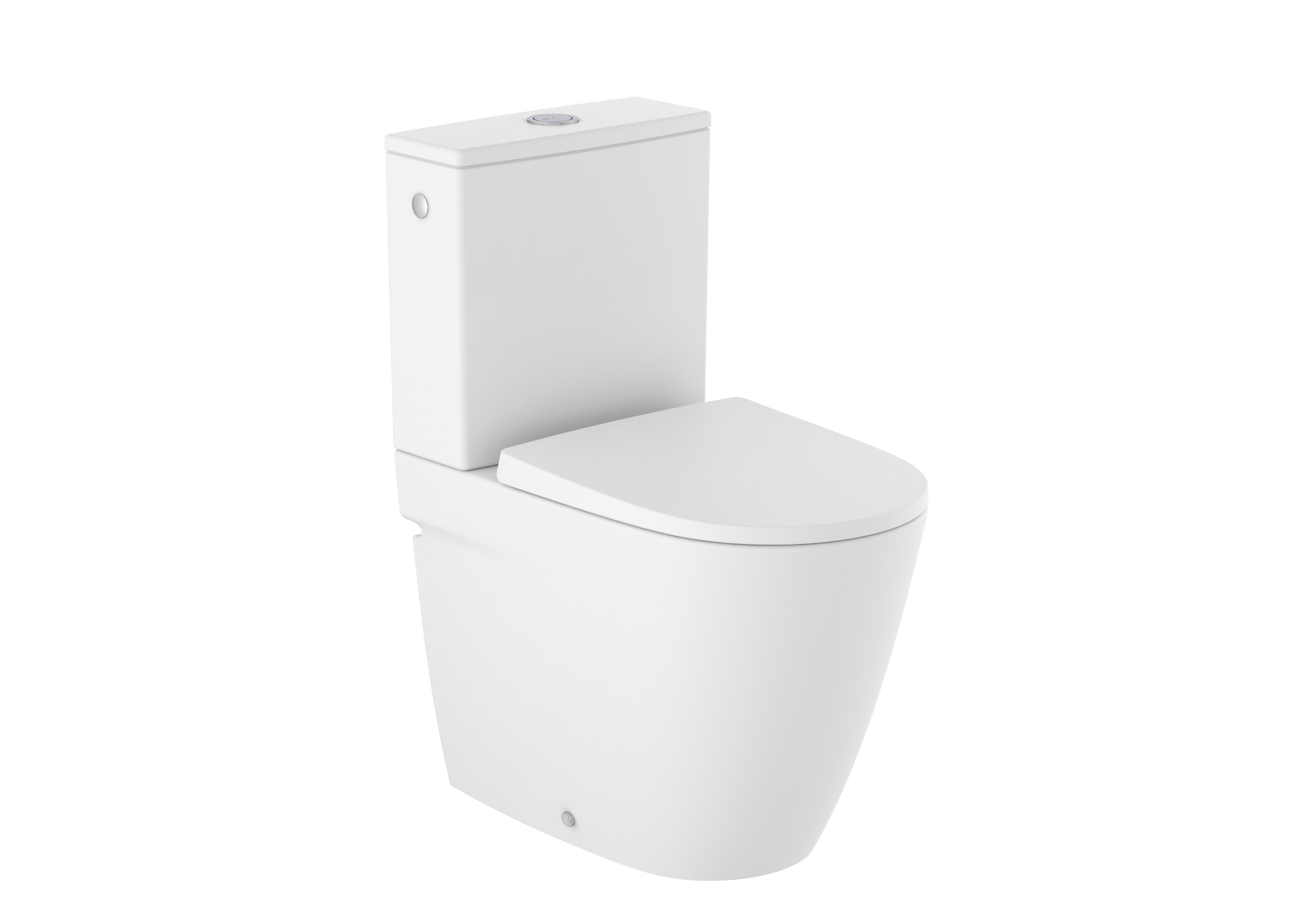 Ona cuvette au sol compact rimless cc dual cpt btw blanc mat