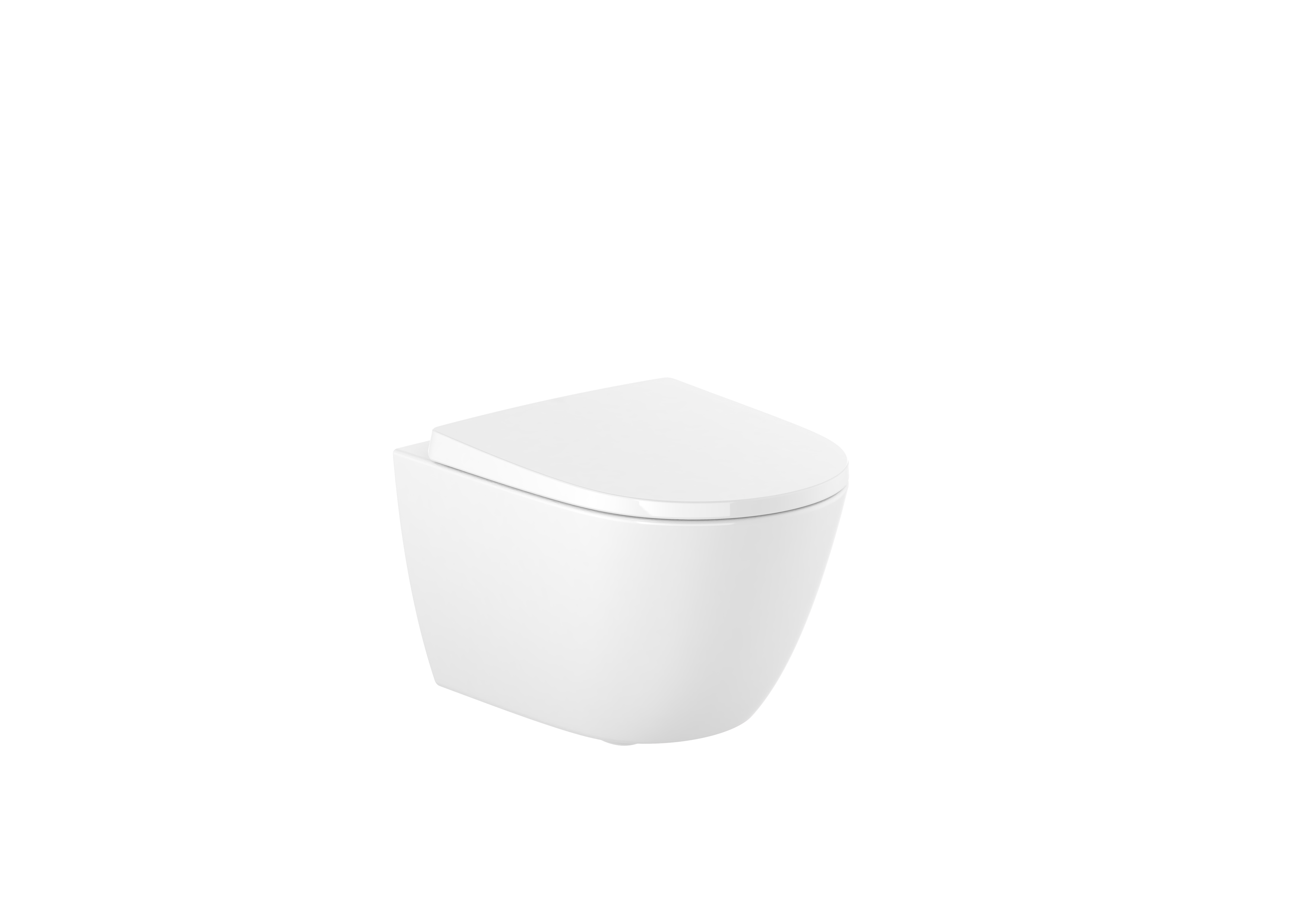 Ona cuvette suspendue compact rimless 480 blanc brillant
