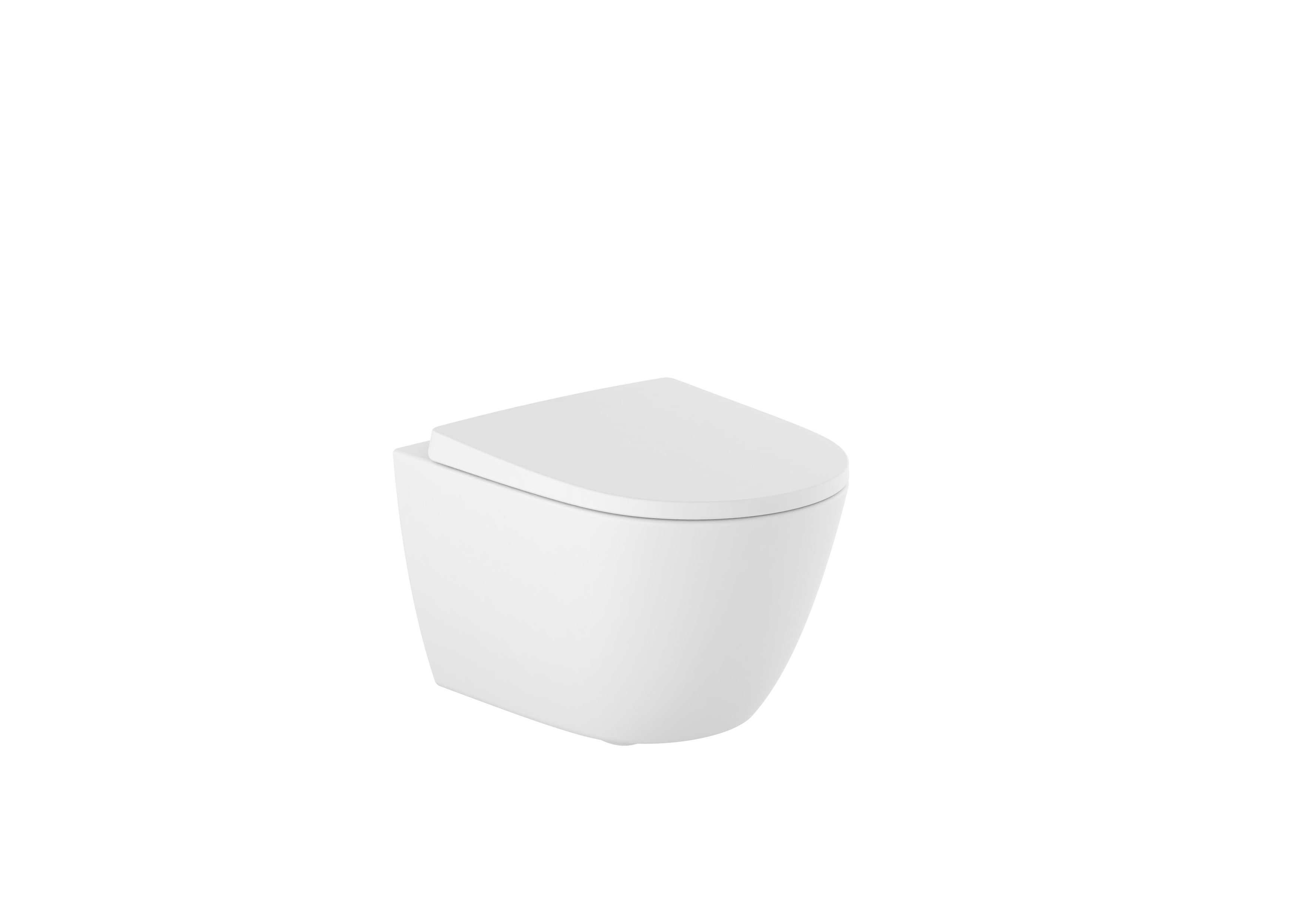 Ona cuvette suspendue compact rimless 480 blanc mat