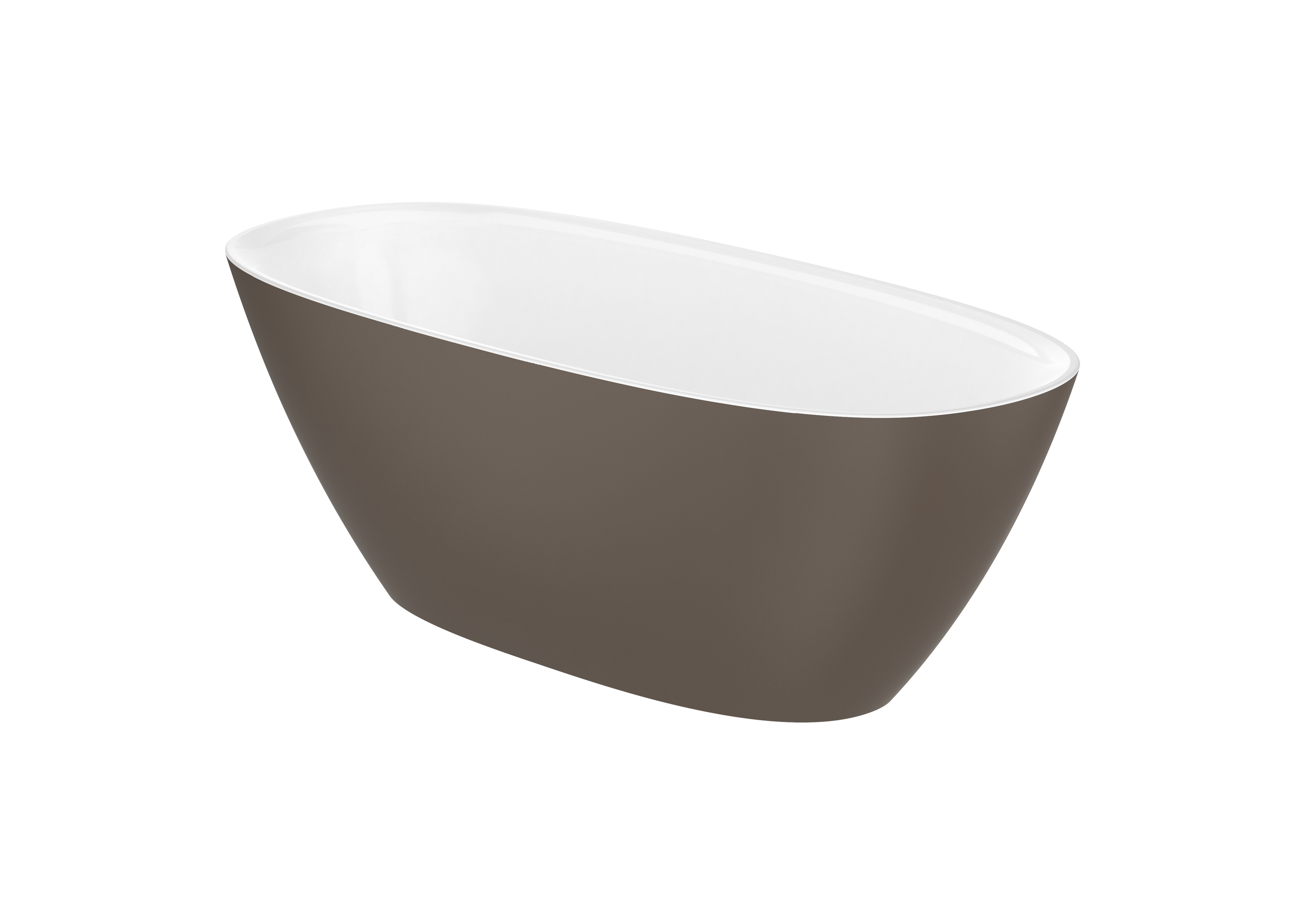 Ariane baignoire îlot stonex 165x75 cafe