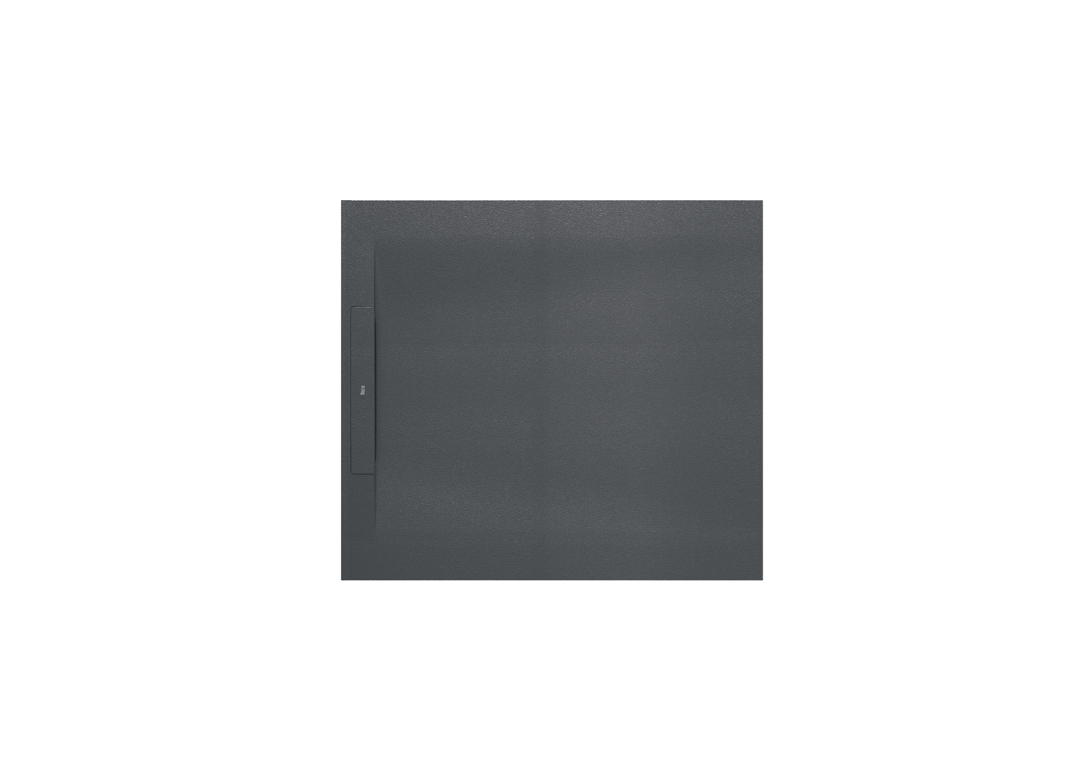 Pyros receveur en stonex avec vidage garde d'eau 30mm 900x900 gris ardoise
