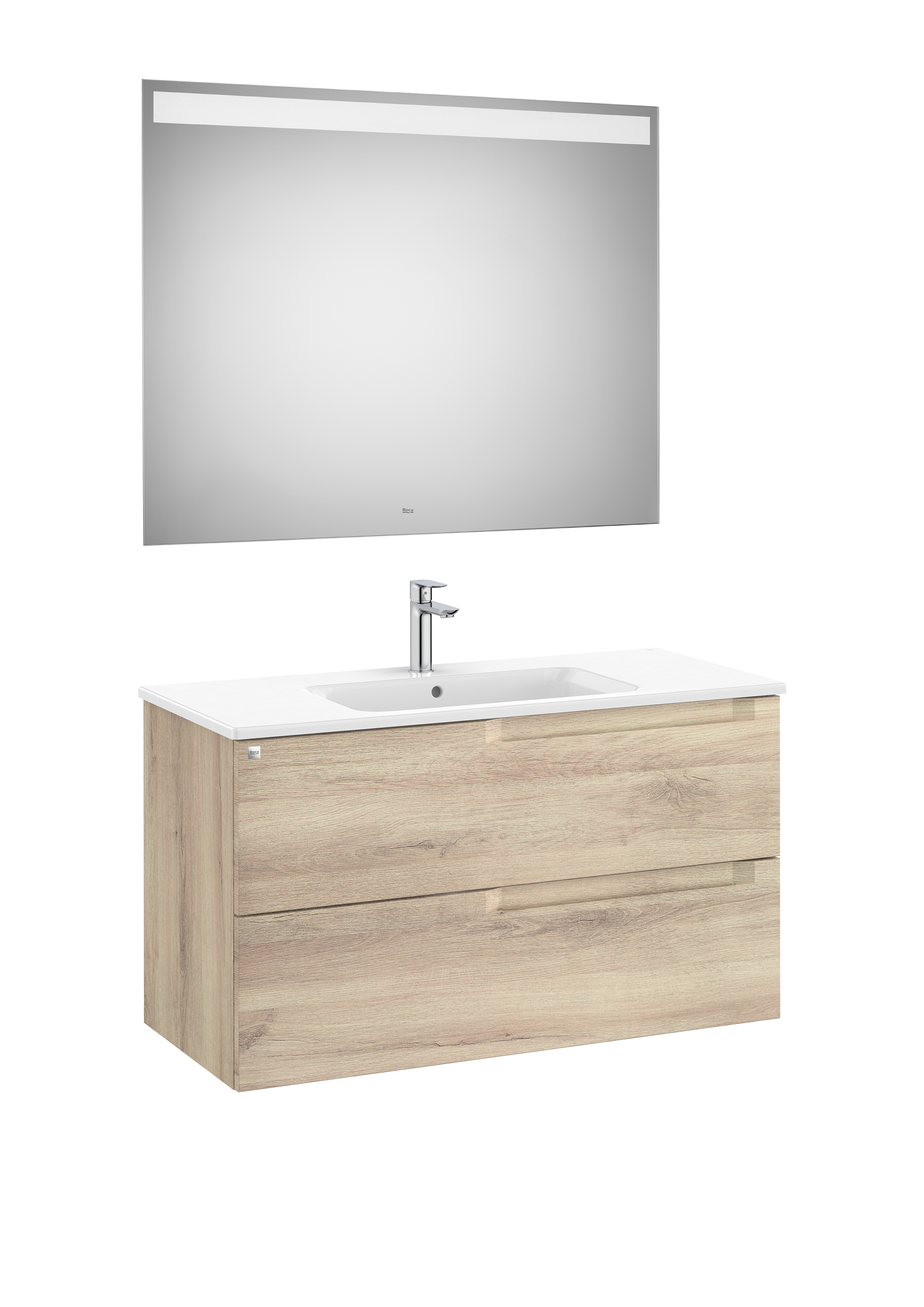 Aleyda pack 2 tiroirs 1000 mm bois naturel